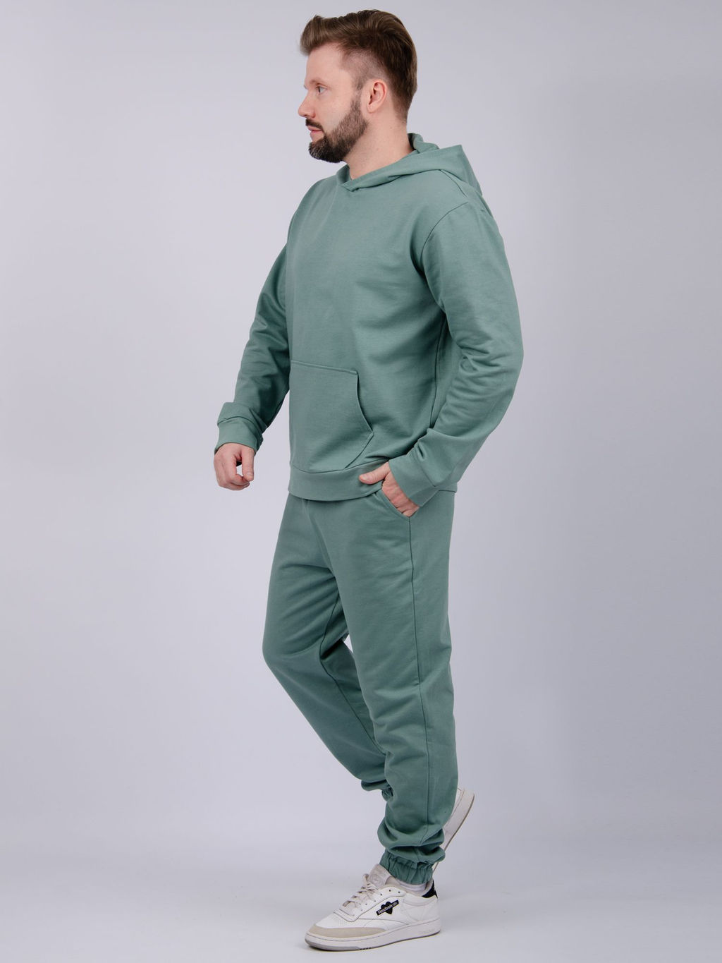 Костюм Армавир 2 полынь, футер 3-х нитка - Малина фото 5