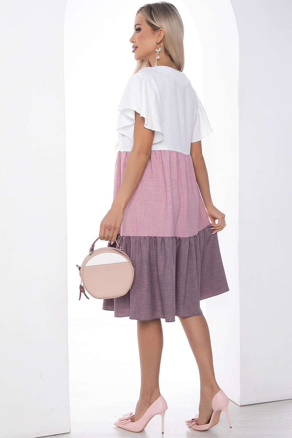 Платье Ветер перемен роза П10109 - Lt collection фото 2