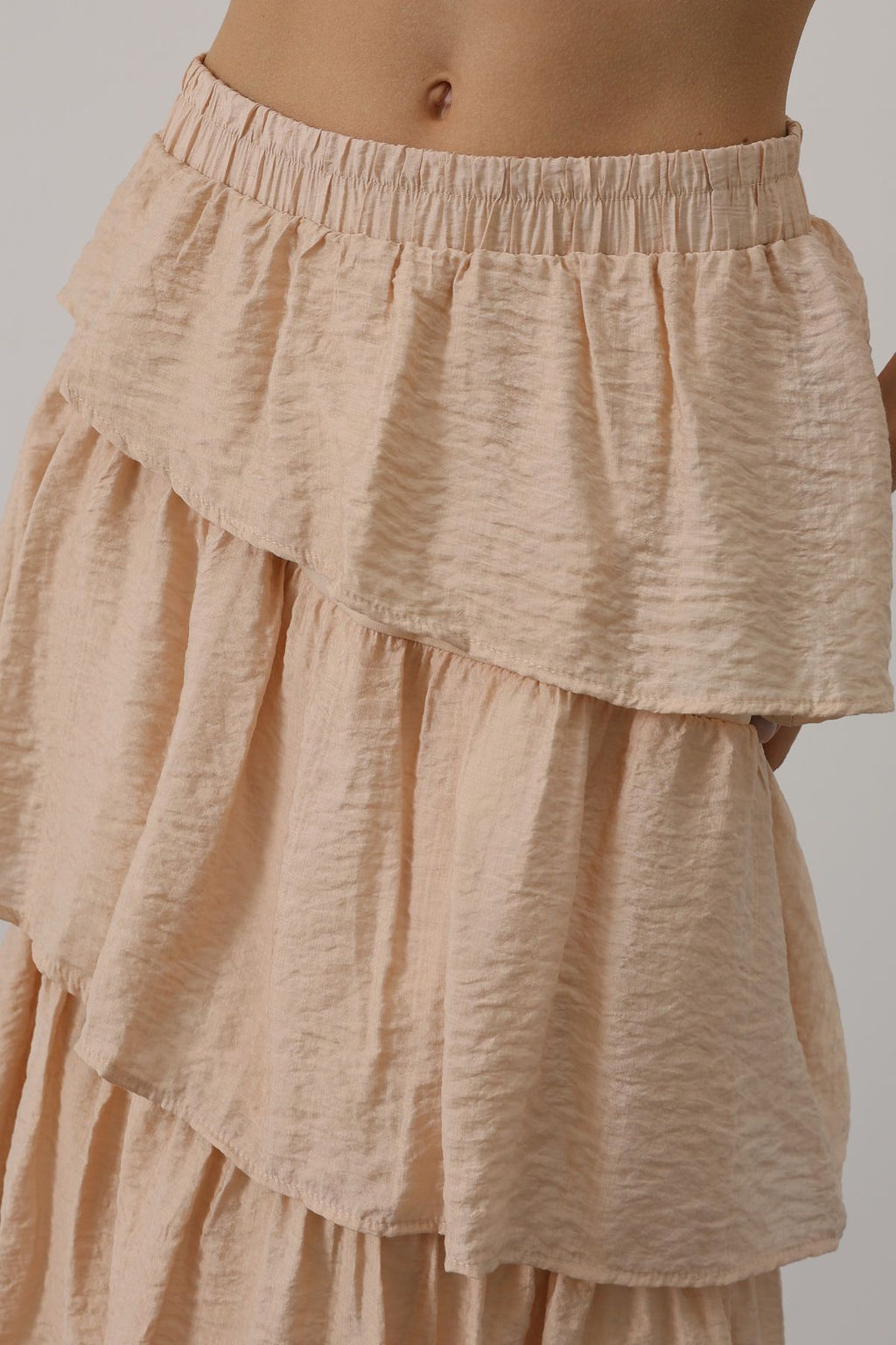 Tas Etegi Katl? F?rf?rl? Dokulu Midi Dokuma Etek TWOAW26ET00083 - Trendyolmilla фото 2