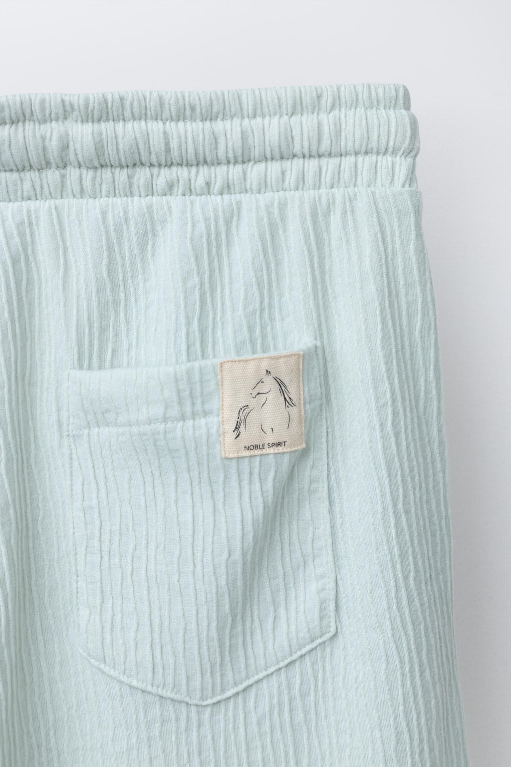 CONJUNTO CAMISETA POLO Y BERMUDA TEXTURA / Verde claro - Zara фото 8