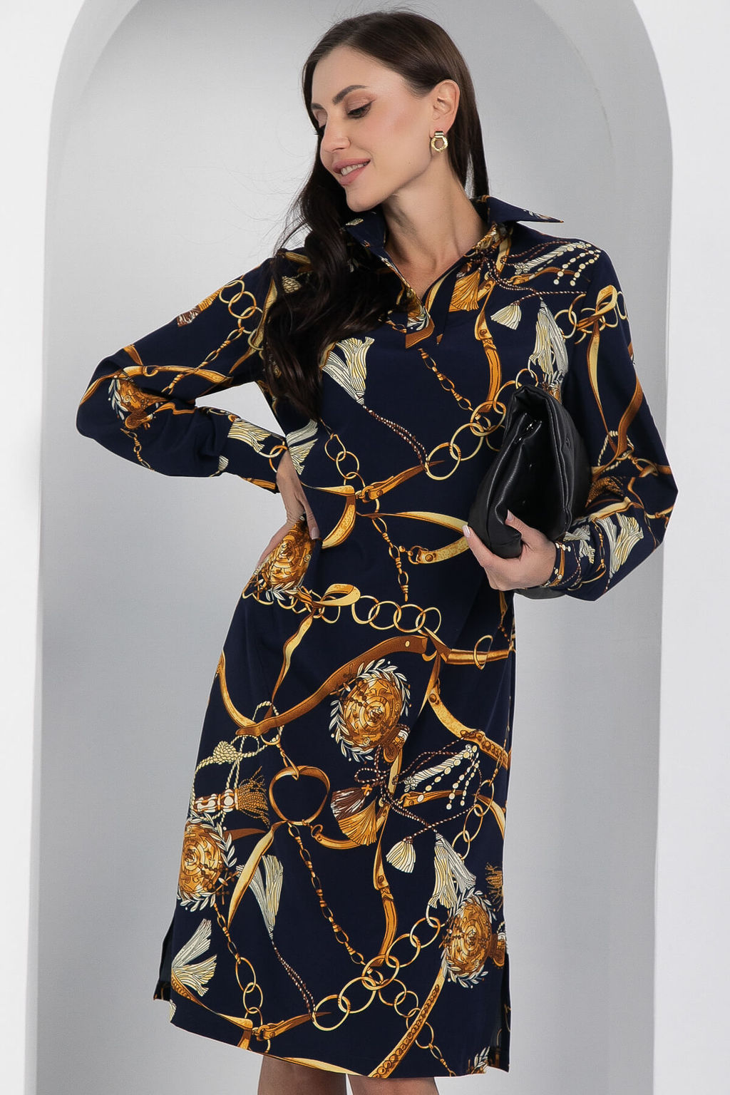 Платье Презентация стиля (темно-синее) П12650-15 - Lt collection фото 7