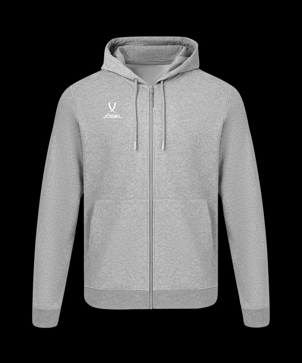 Худи на молнии JOGEL ESSENTIAL Cotton FZ Hoodie, серый меланж  фото 2
