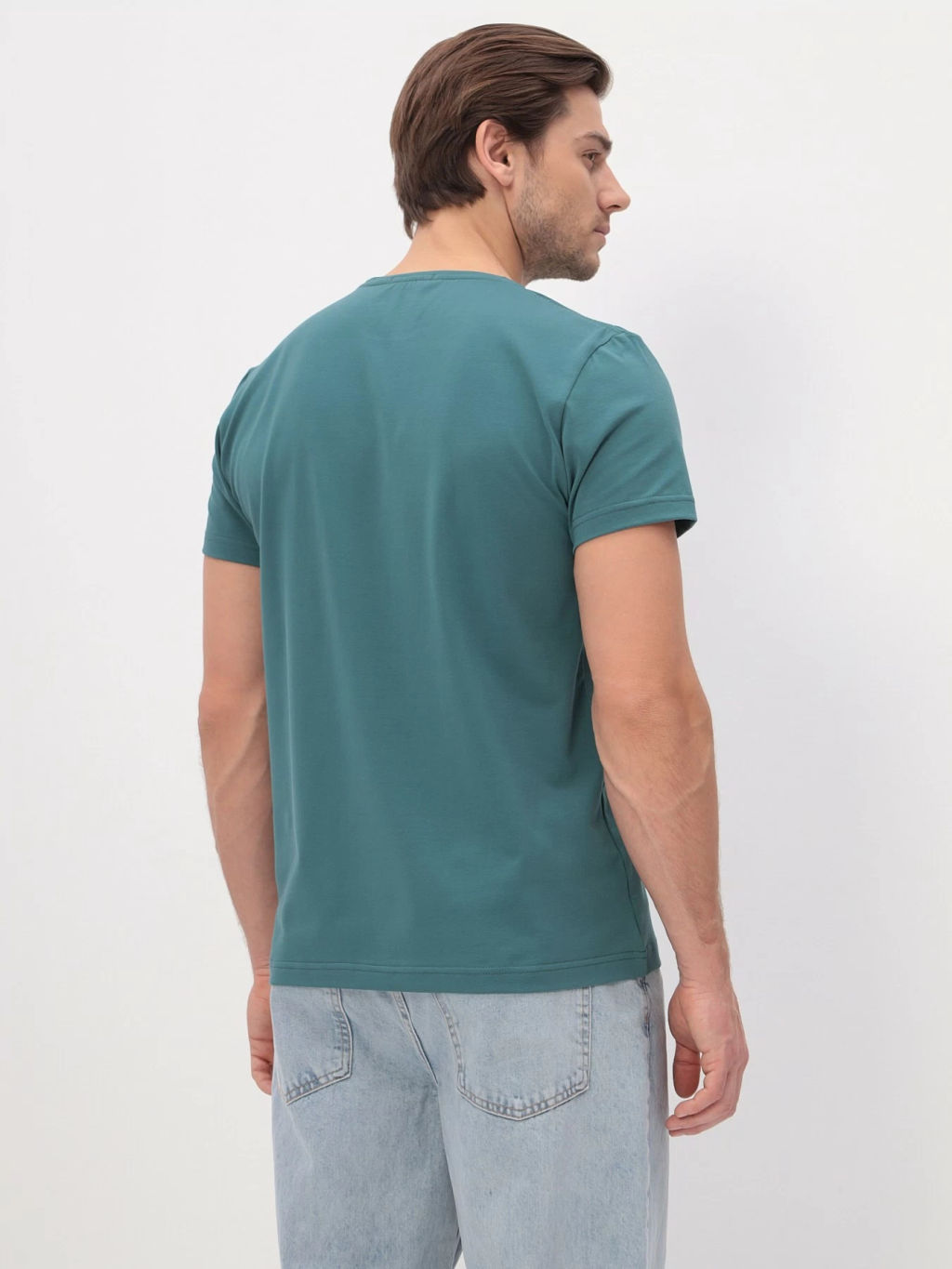 Футболка мужская короткий рукав GREG G145-KO-SA-S5124-N (т.ментол) фото 4