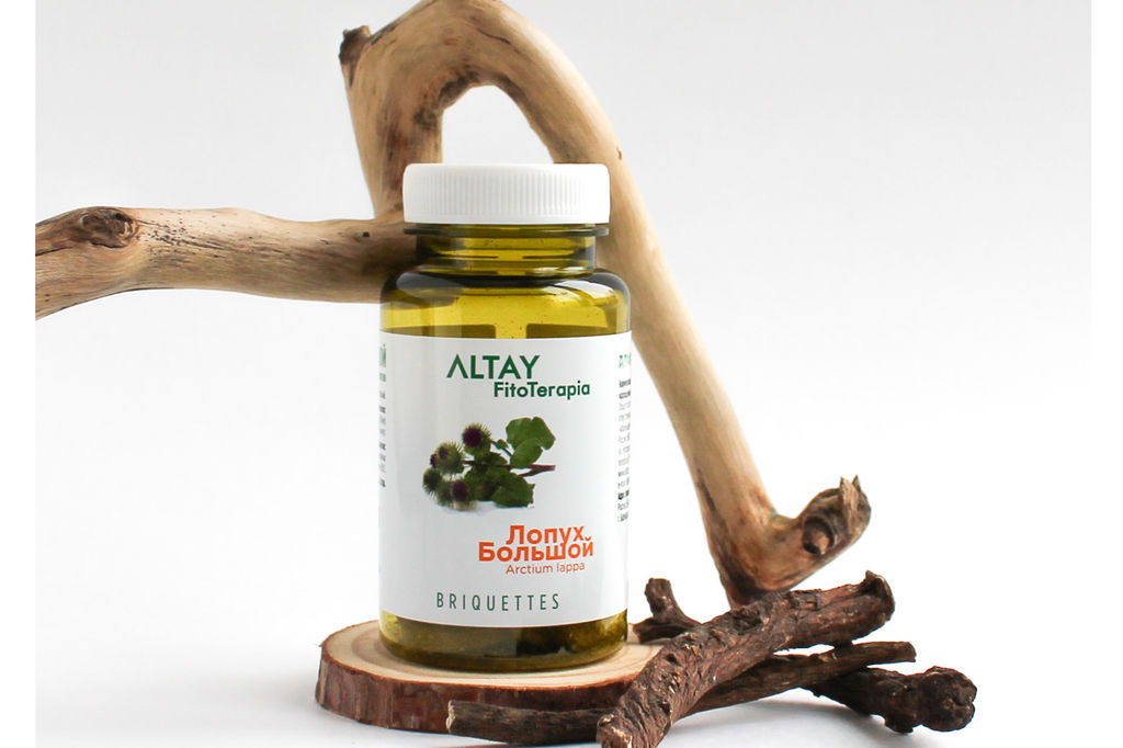 БАД в монобрикетах Лопух большой Алфит 4016
