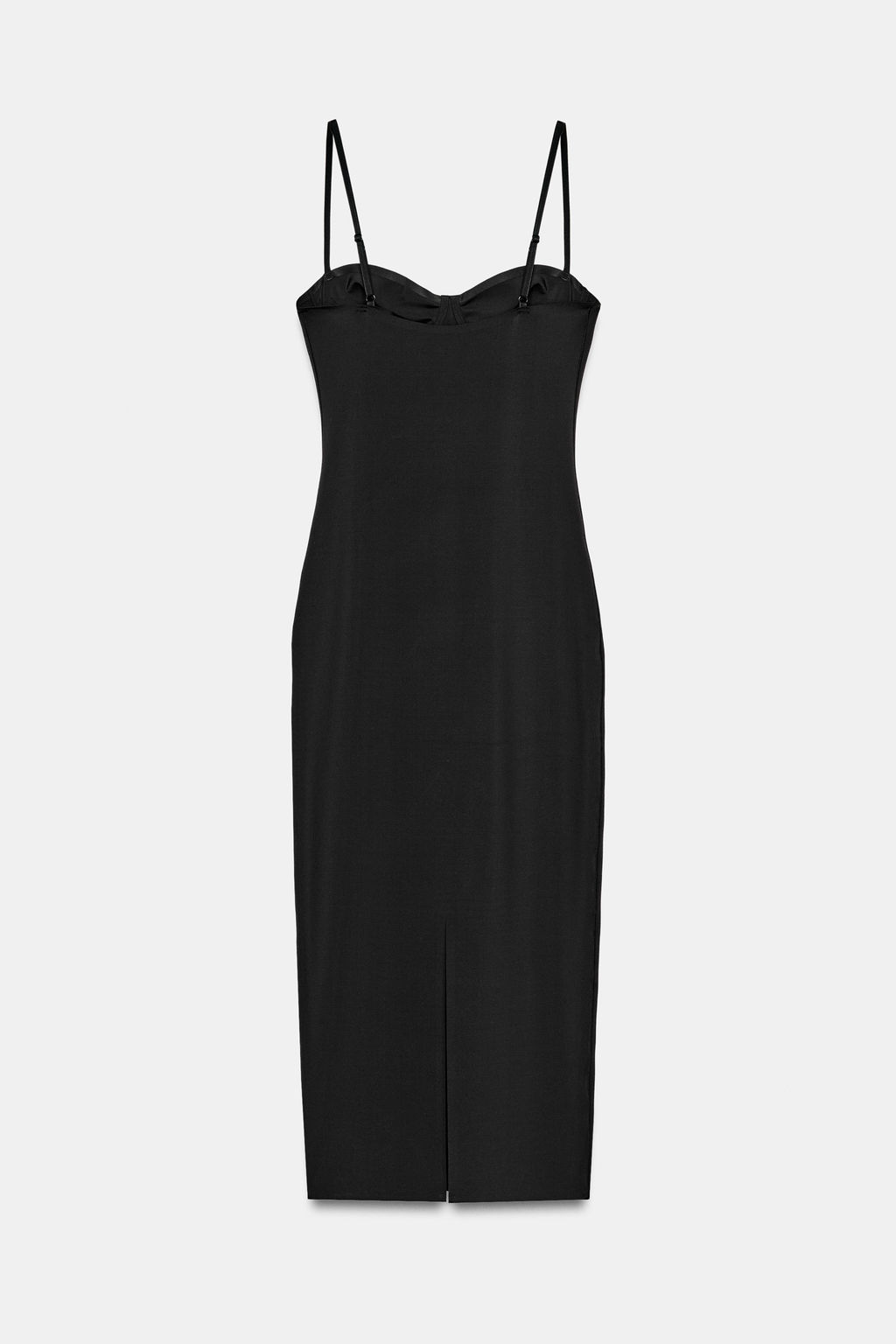 VESTIDO ESCOTE CORAZ?N / Negro - Zara фото 8