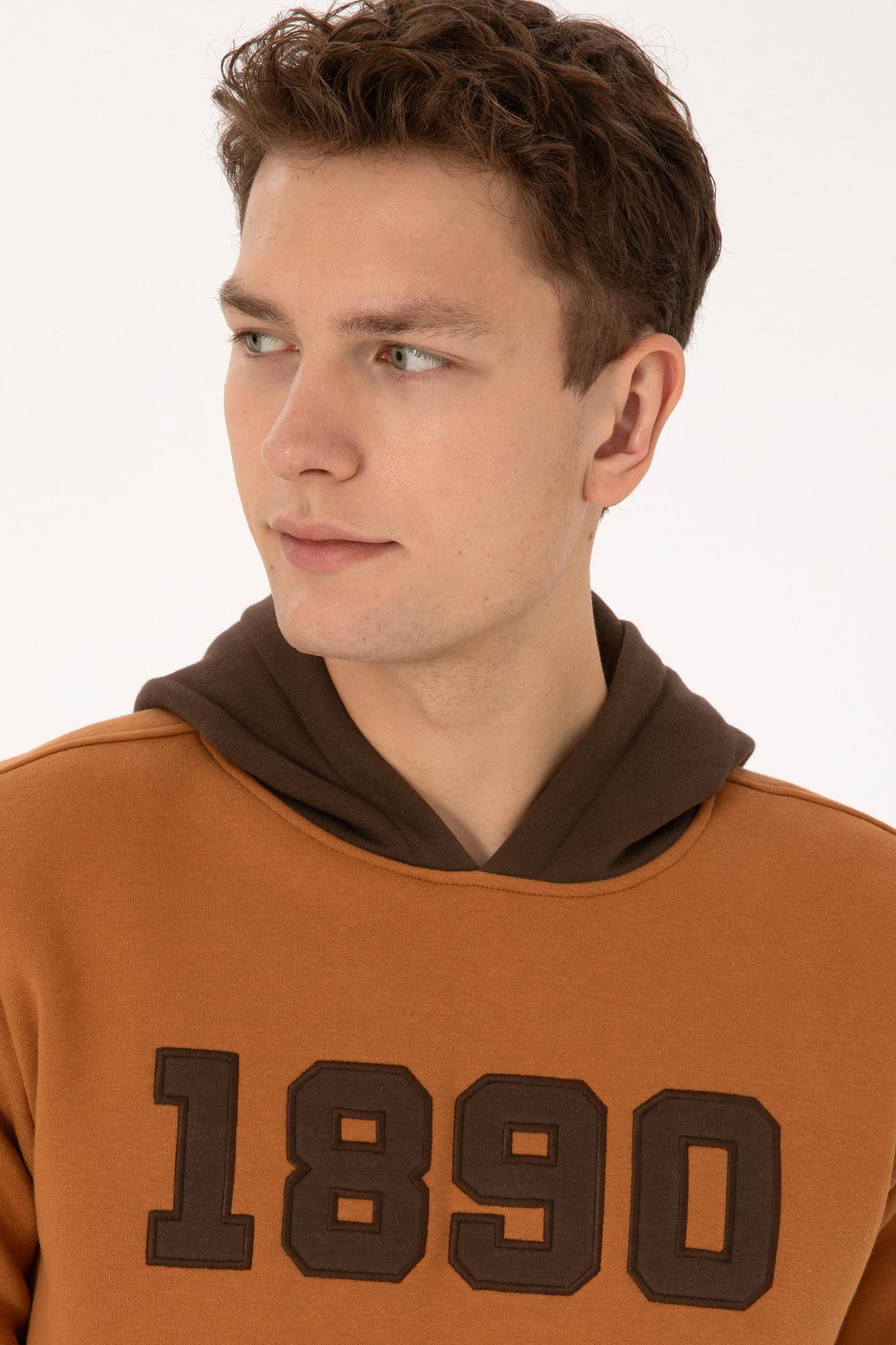 Erkek Regular Fit Kap__onlu _ardonlu A__k Haki Sweatshirt - U.s. polo assn фото 2