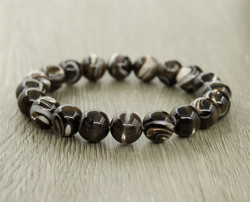 Варисцит зеленый (США), 10мм, браслет Классика длиной 17см - Agat77 фото 13