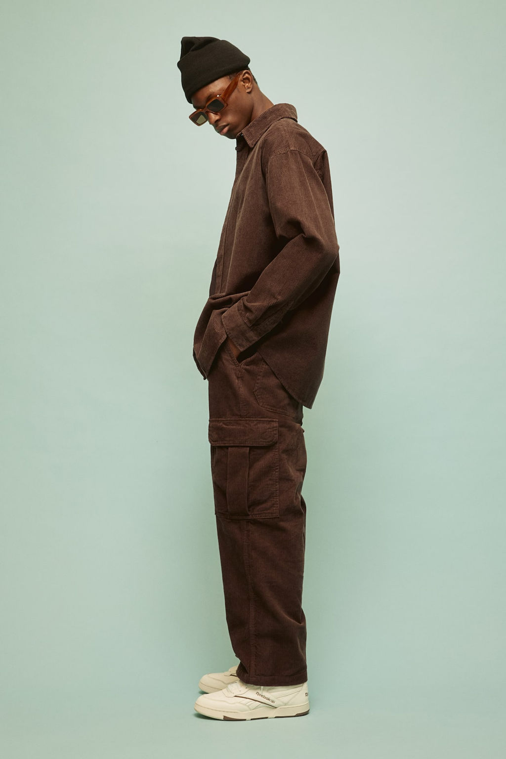 Camisa de pana Loose Fit - H&m фото 5