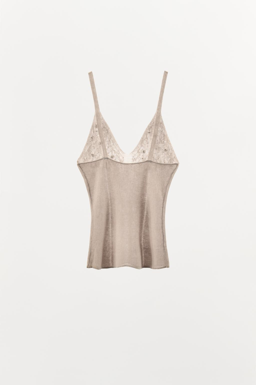 FINE KNIT TOP WITH JEWELS AND BEADS - Zara фото 6
