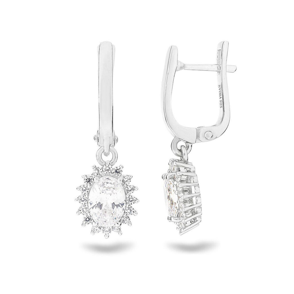 Серьги, куб.циркон., Амалия