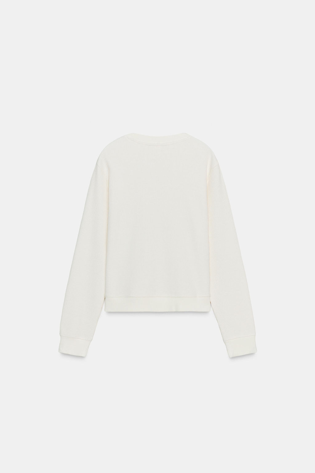 WAFFLE T-SHIRT WITH LABEL - Zara фото 7