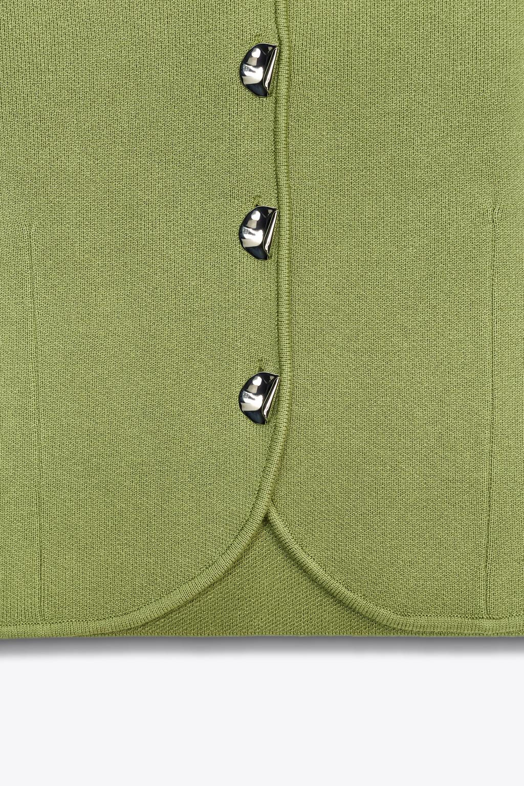 PLAIN KNIT CORSET TOP - Zara фото 8