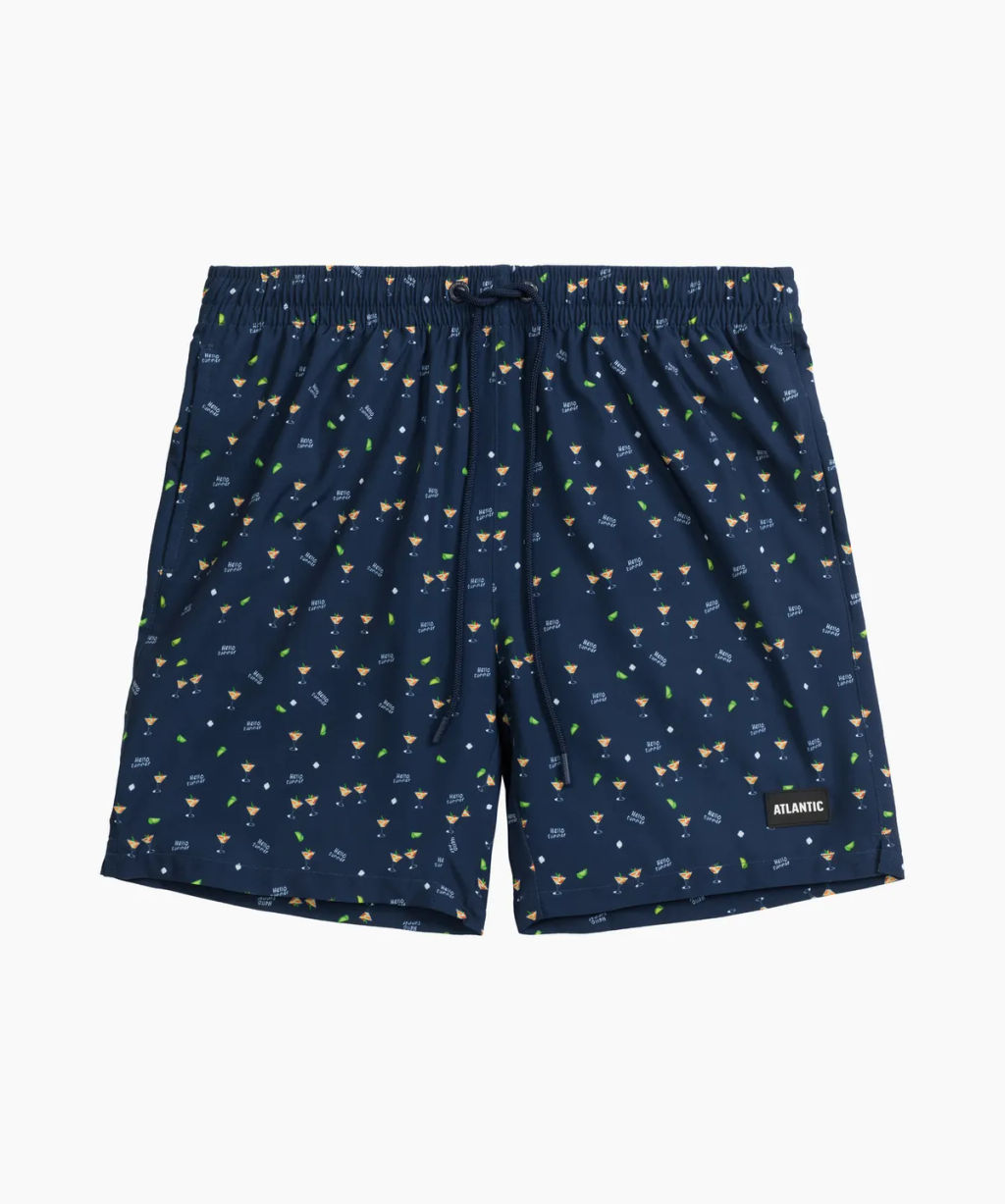 ATLANTIC KMB-221 Шорты мужские пляжные 4Way Stretch Hello Summer темно-синий  фото 2