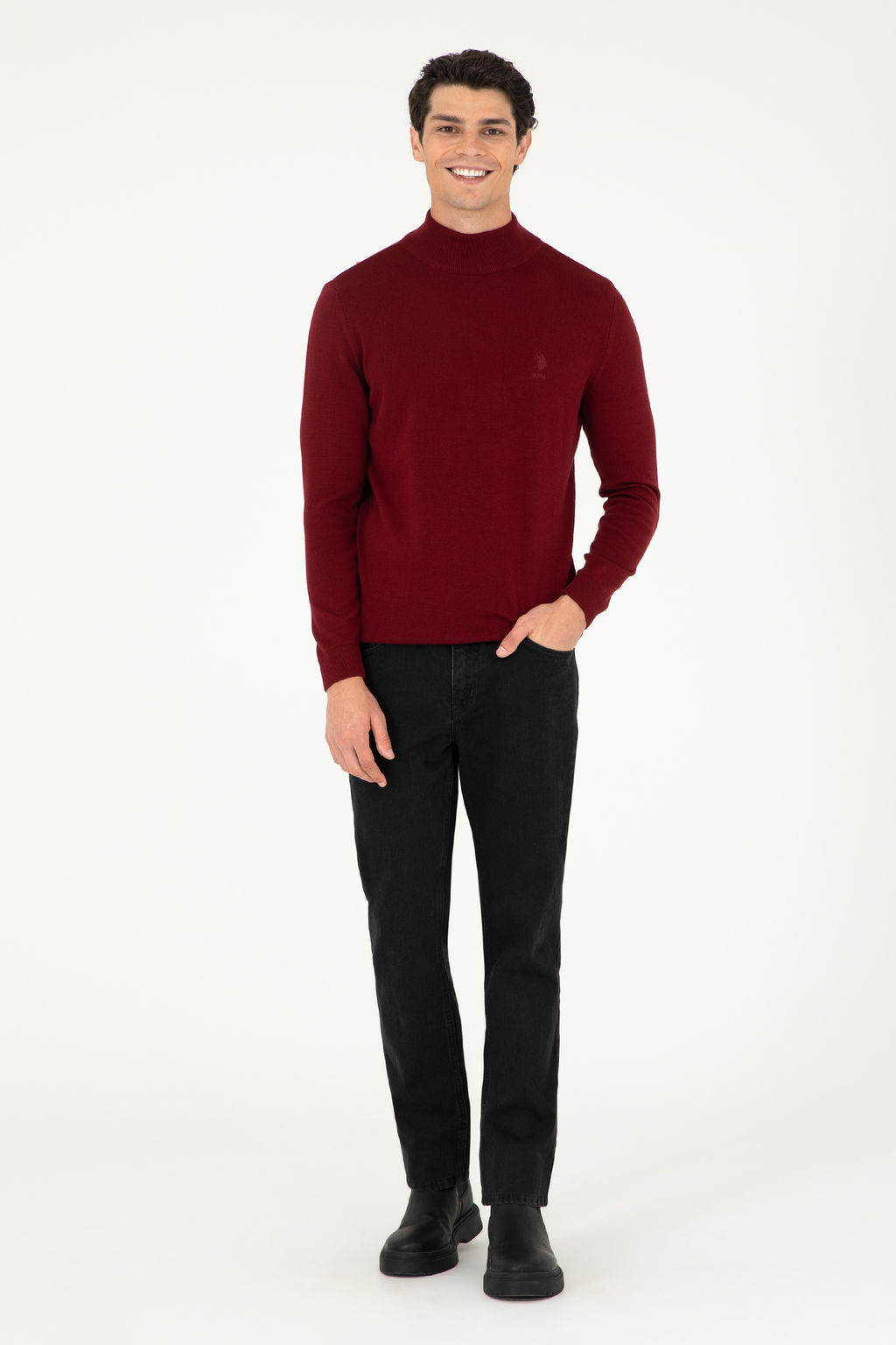 Мужские черные джинсовые брюки - U.s. polo assn фото 7