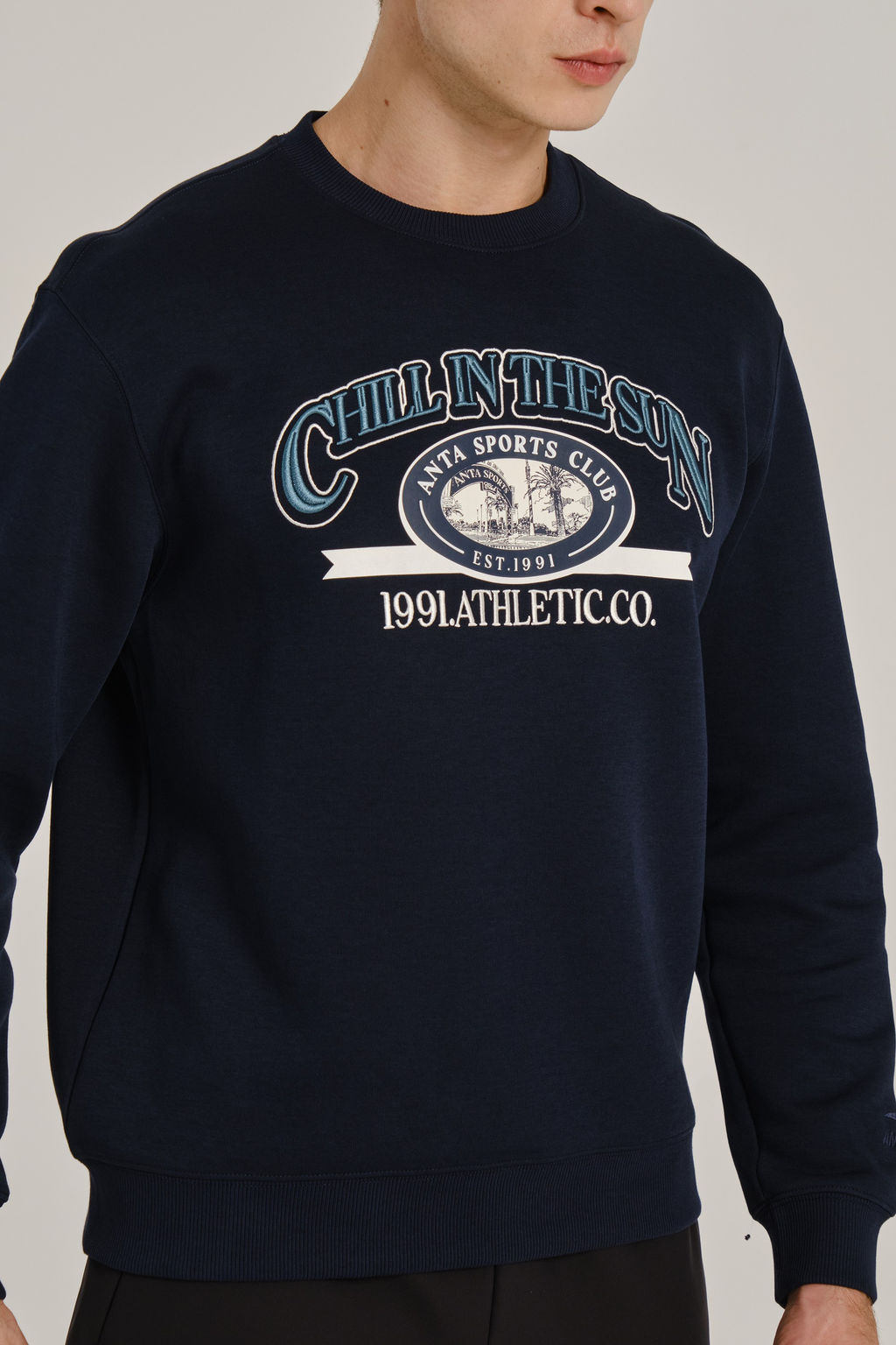 Свитшот Темно-синий - Anta фото 3