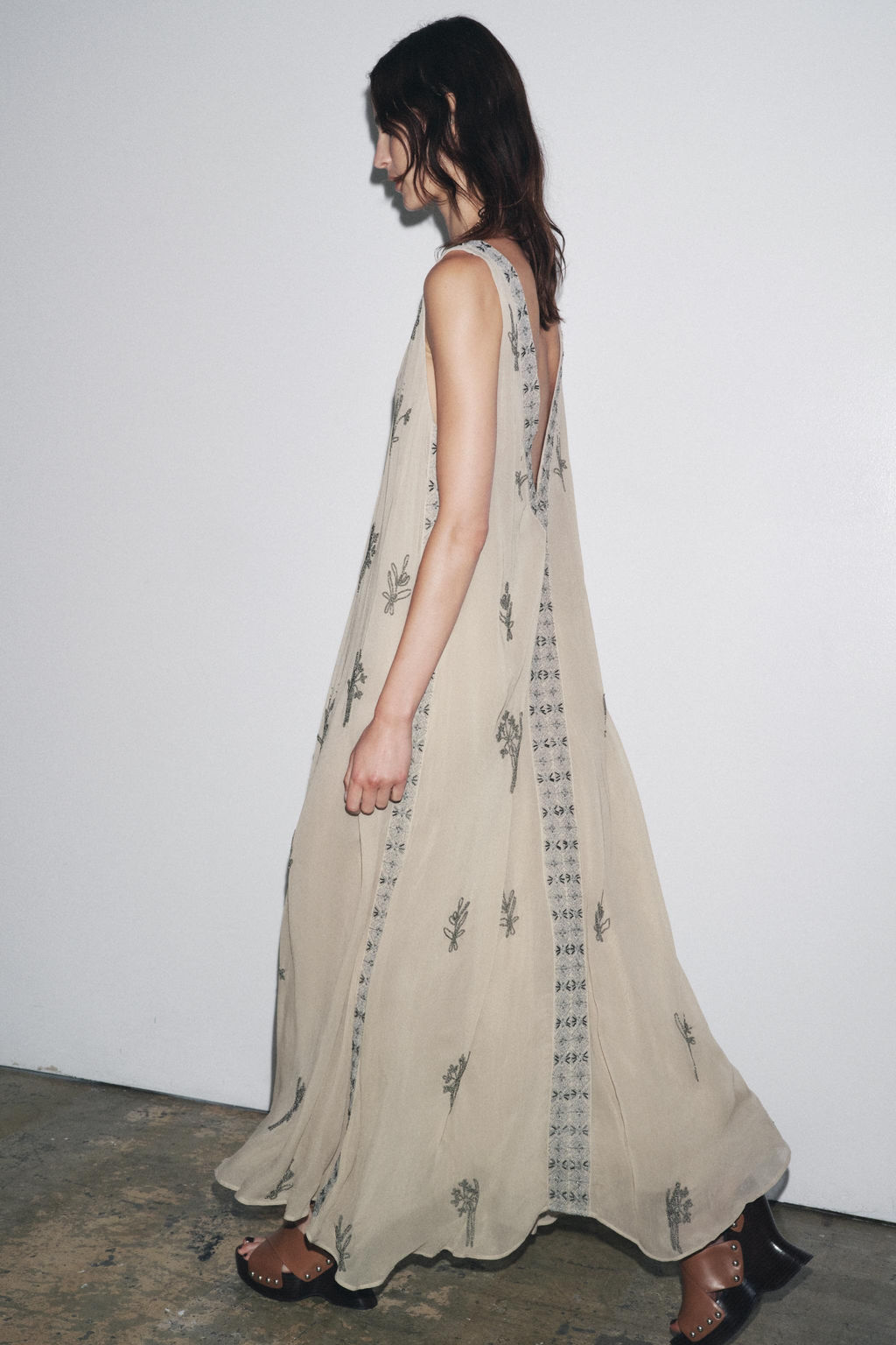 ZW COLLECTION BEADED EMBROIDERED DRESS - Zara фото 14