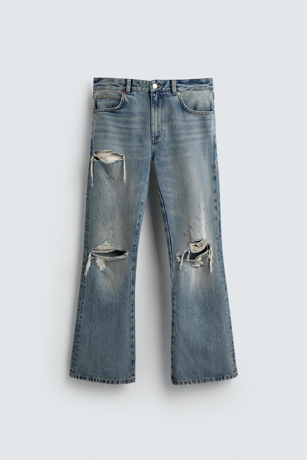 RIPPED FLARE FIT JEANS HARRY LAMBERT FOR ZARA X DISNEY  фото 8