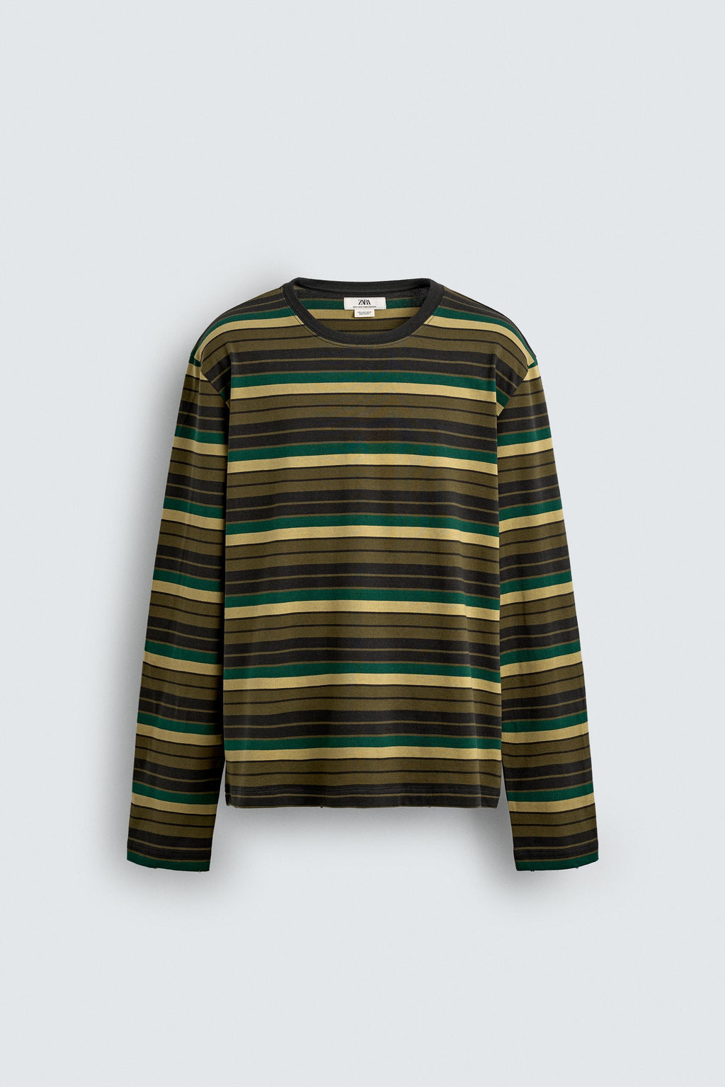 STRIPED JACQUARD T-SHIRT - Zara фото 7