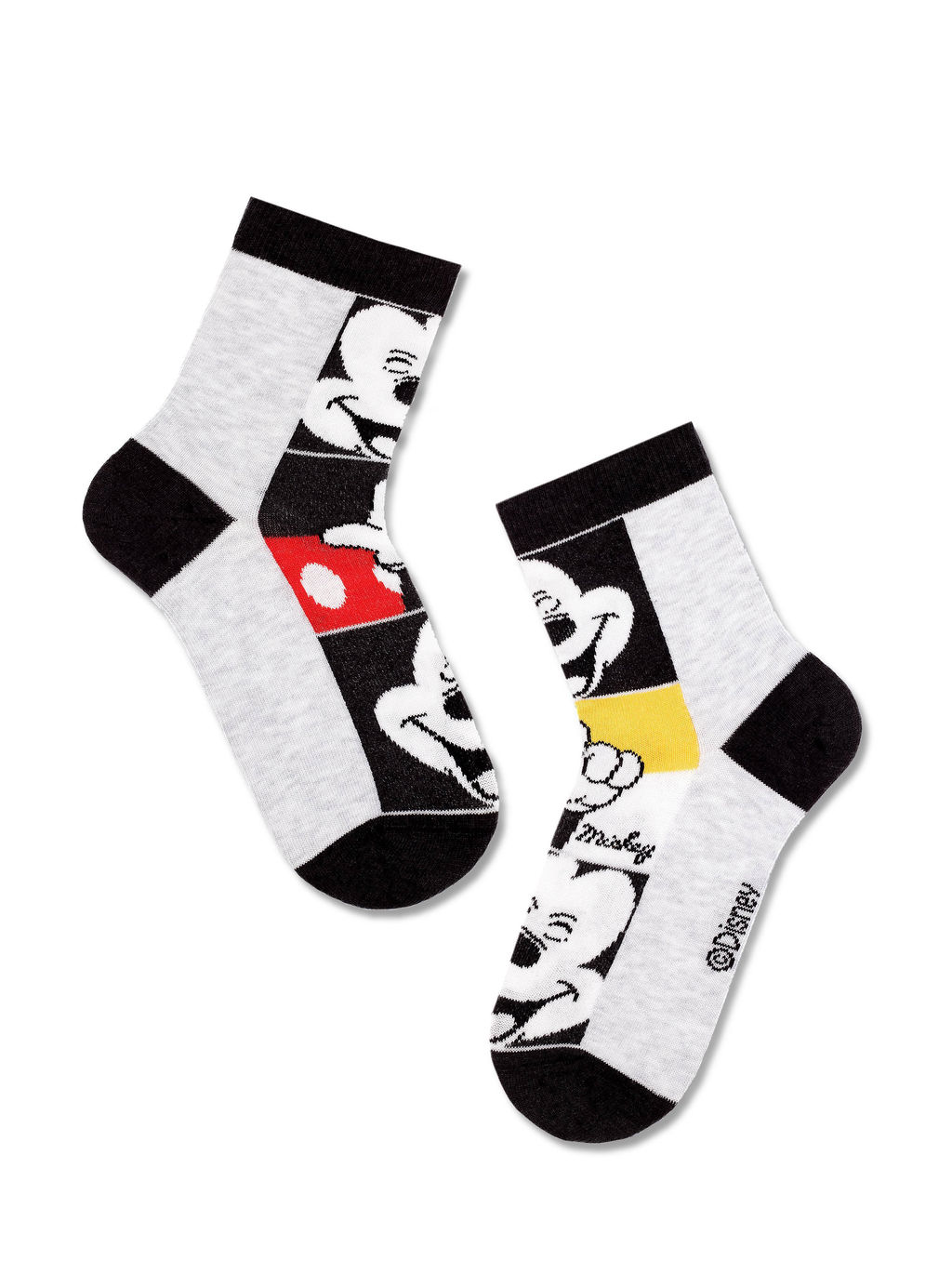 Цена за 2 пары Conte-kids Disney черный-св.серый