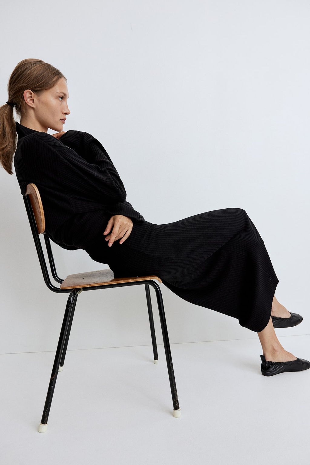 Falda midi en canale - H&m фото 5