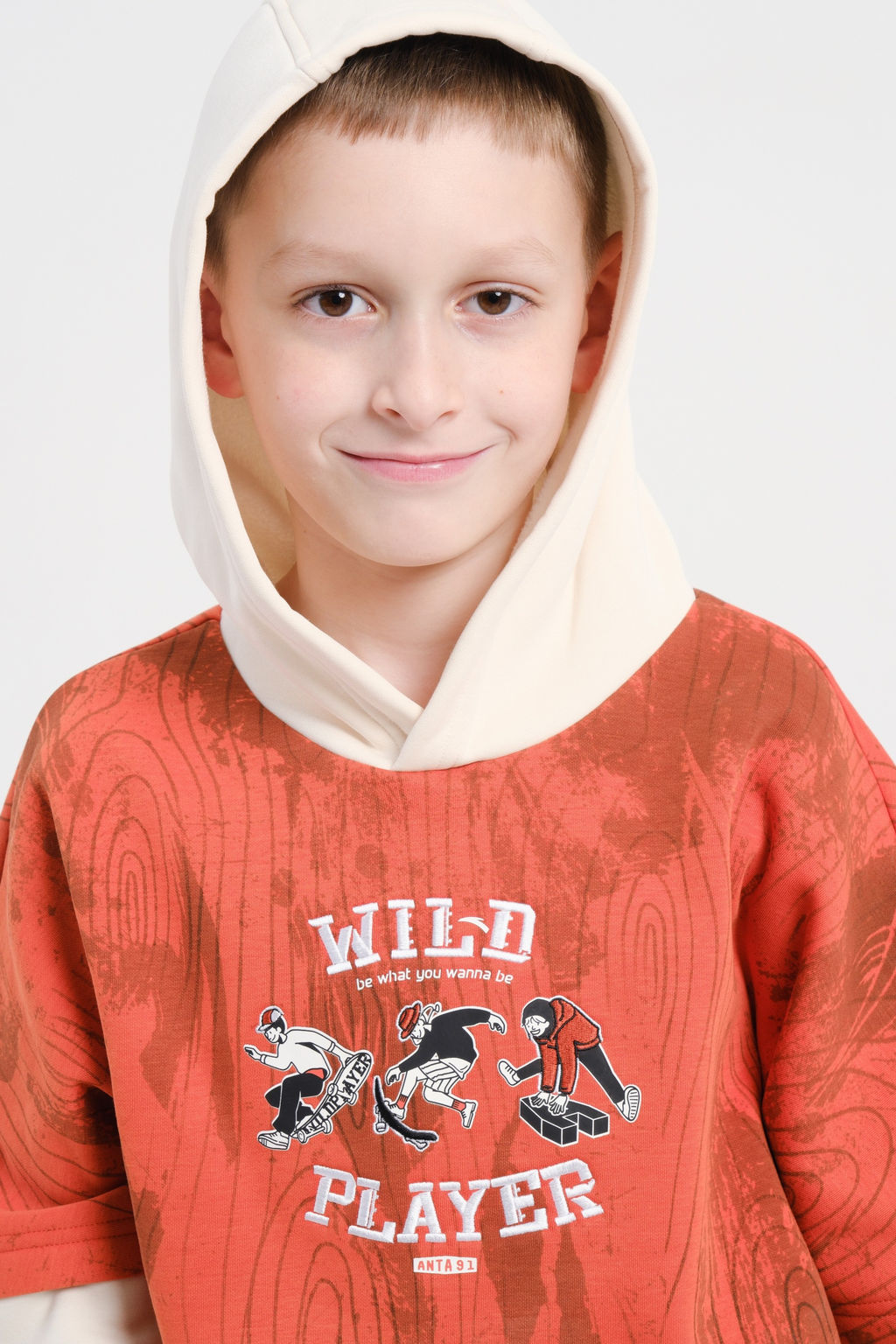 Худи утепленное Кирпичный