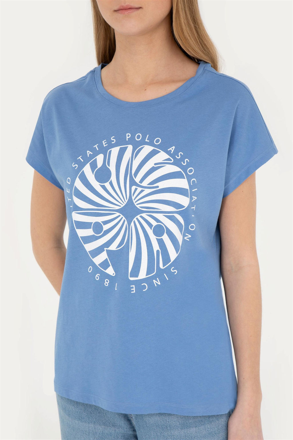 Женская темно-синяя футболка - U.s. polo assn фото 6