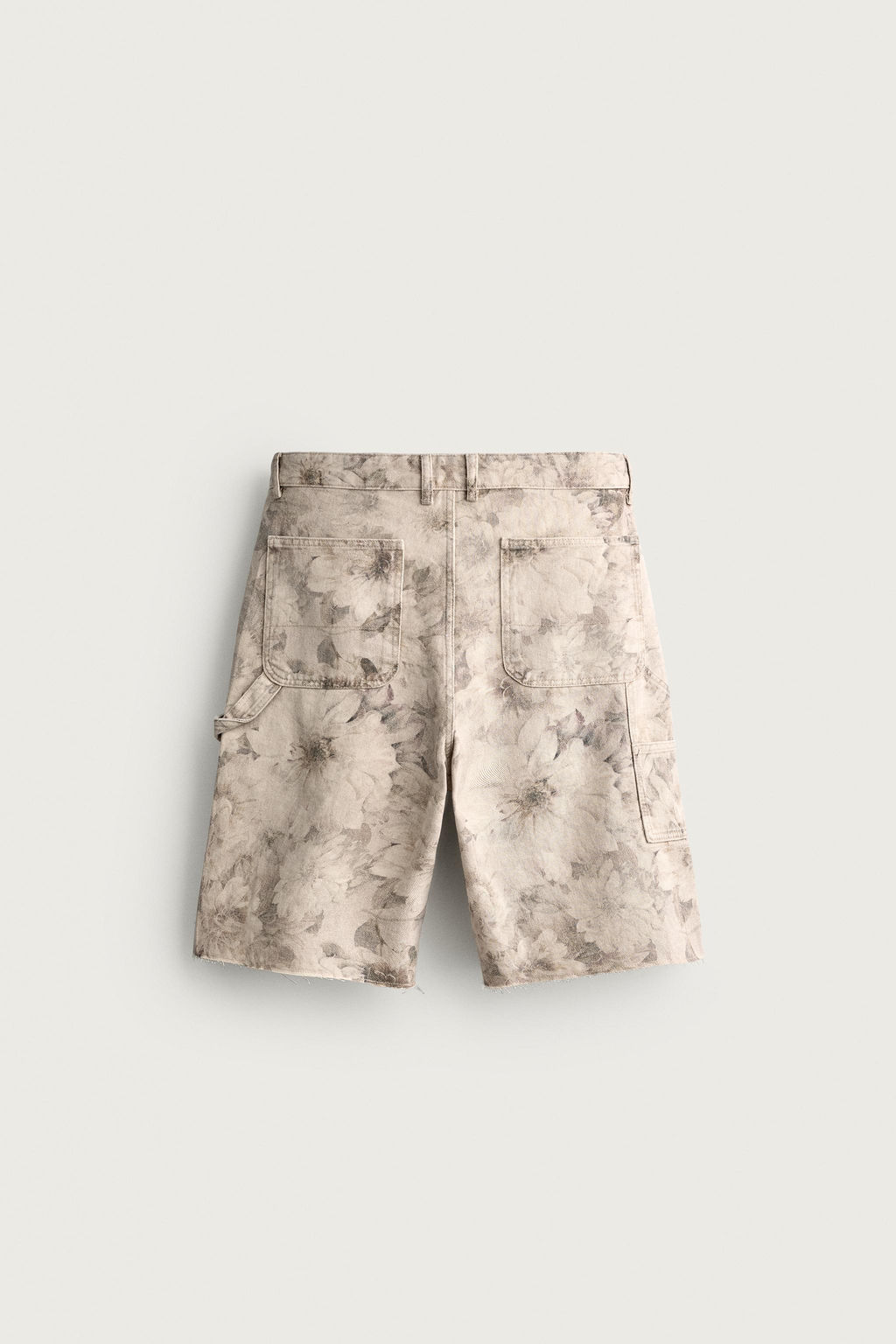 BERMUDA BOLSILLO CARPINTERO ESTAMPADO FLORAL LAVADO / Multicolor - Zara фото 6