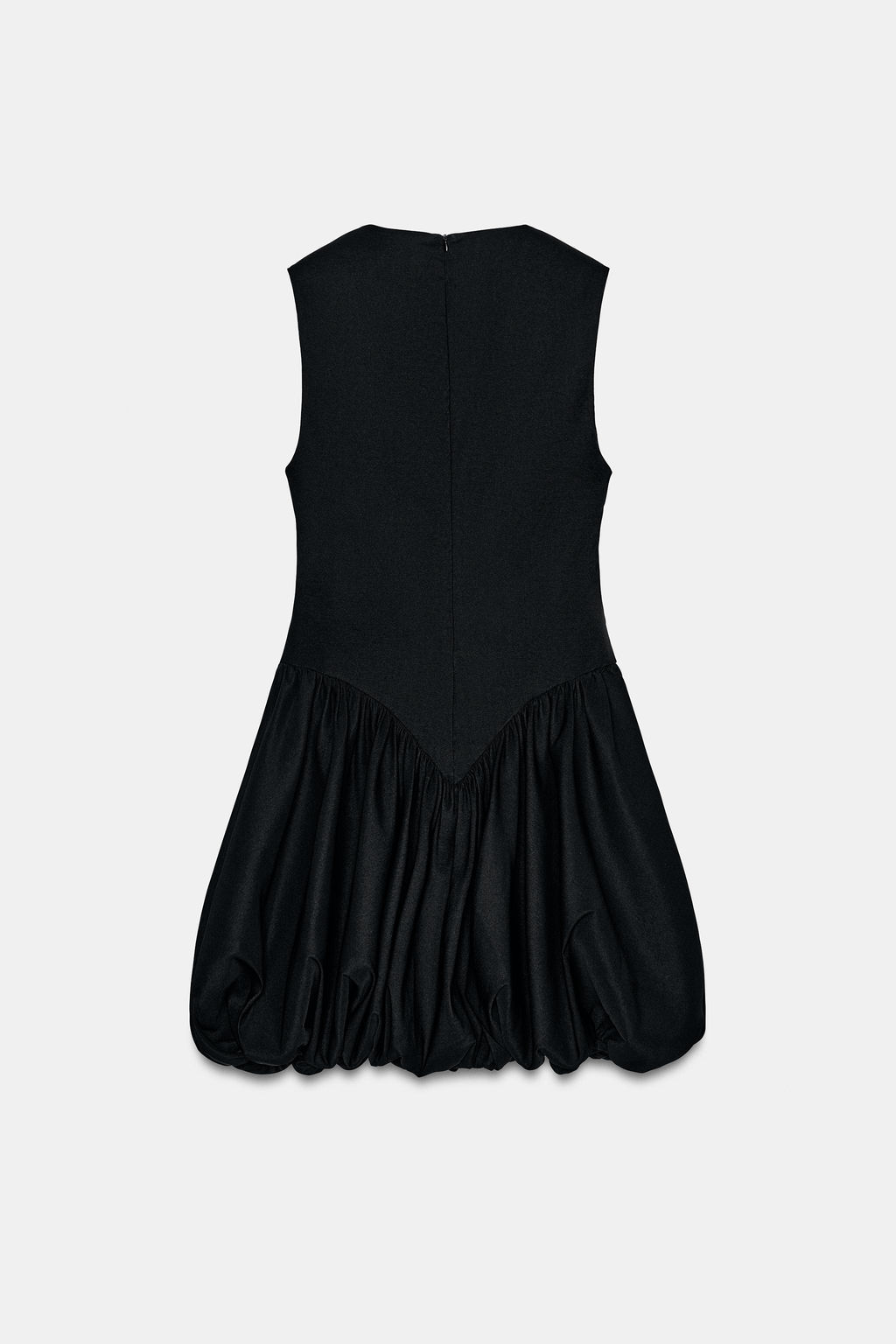 VESTIDO CORTO EFECTO GLOBO / Negro - Zara фото 5