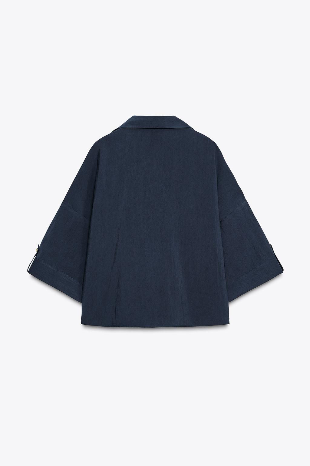 WIDE SHORT SLEEVE SHIRT - Zara фото 8