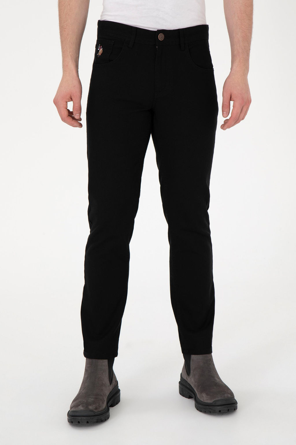 Мужские черные брюки из плотной ткани Неожиданная скидка в корзине - U.s. polo assn фото 2