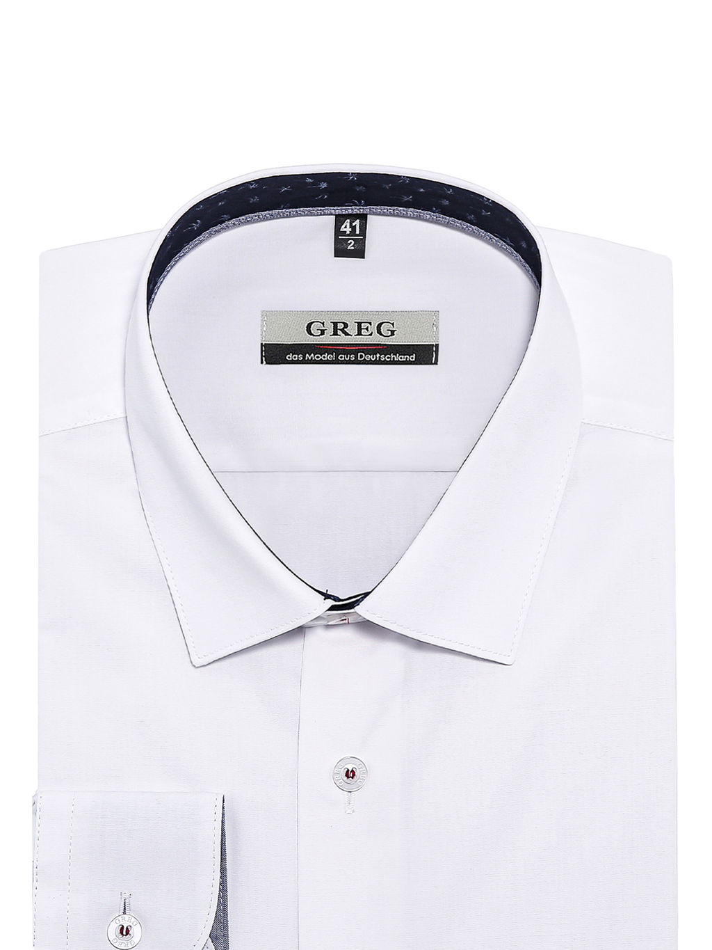 Сорочка мужская длинный рукав GREG 100/239/WH/Z/15/p  фото 3