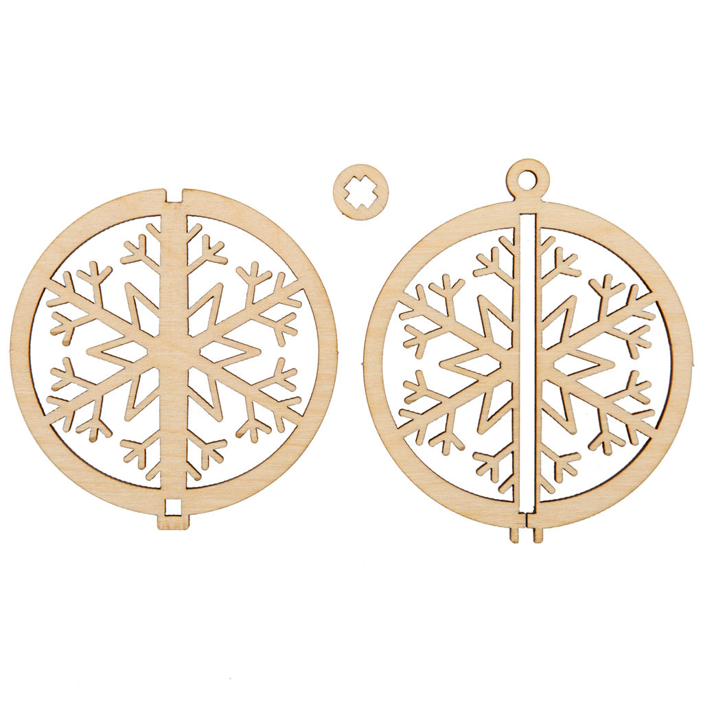 Заготовка для декорирования Mr. Carving КЛ-13 Подвеска объемная Новогодняя фанера d 6.38 см х 7.48 см Змея  фото 8