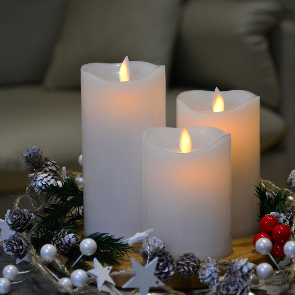 ULD-F065 WW RC CANDLE SET3 Фигура светодиодная Свеча на батарейках 2AA (не в/к), в составе набора из 3 штук. Диммируемая. 1 светодиод. Теплый белый свет. Пульт ДУ (в/к). TM Uniel - Volpe фото 5