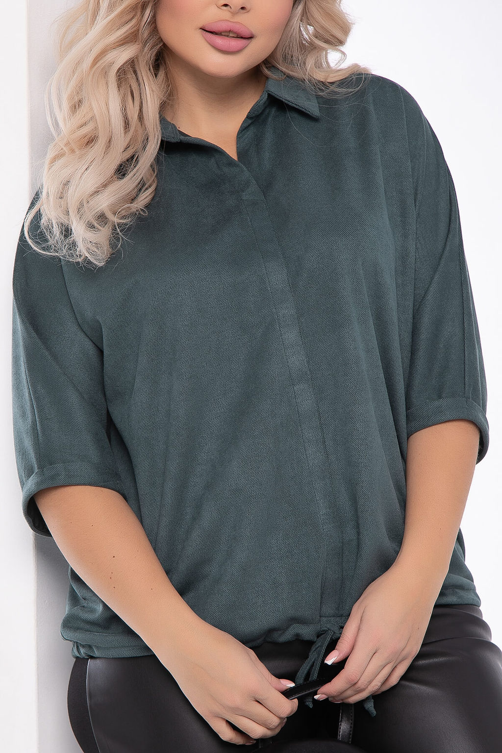 Туника Мона Лиза (темно-зеленая) Б7983 - Lt collection фото 5