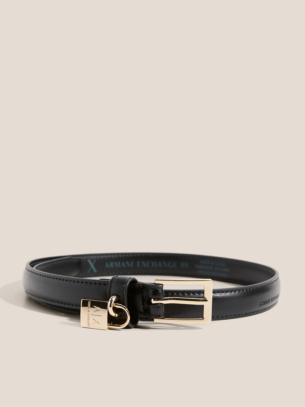 Женский ремень ARMANI EXCHANGE Артикул 4363480, черный