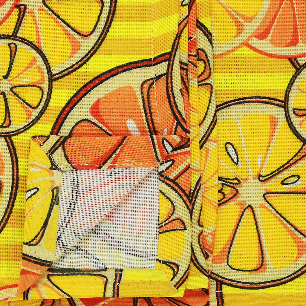 Скатерть 120х145см Апельсины, вид 5, длина стола до 105см, на 4 персоны, рогожка (хлопок 100%) 171г/м2, упаковка классическая, пакет ПВХ 28х41см, Домашняя мода (Россия)  фото 2