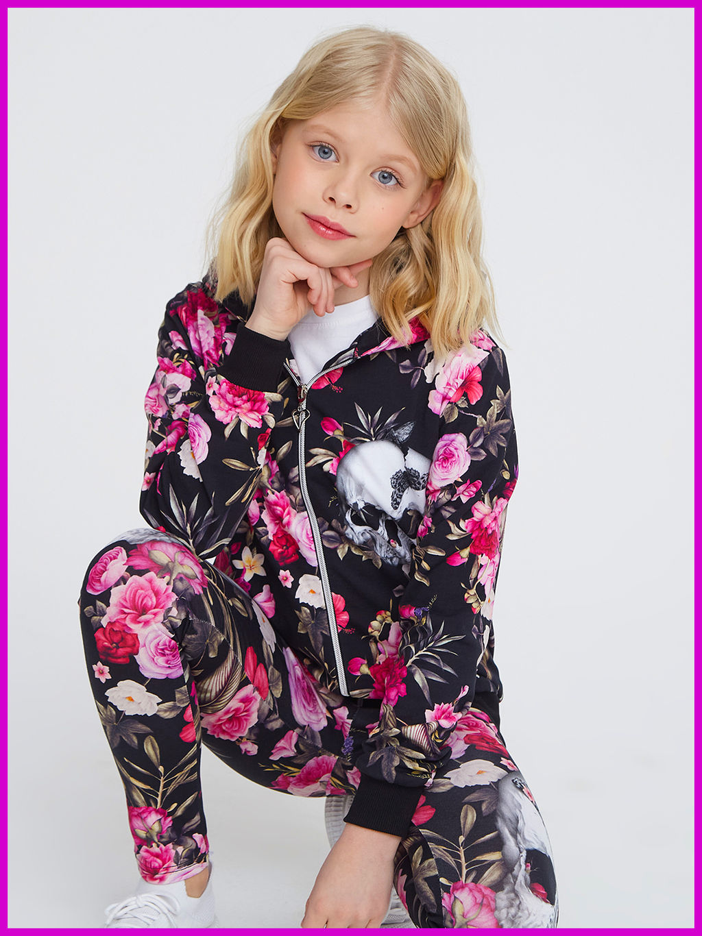 Толстовка "Beauty",розово-чёрный