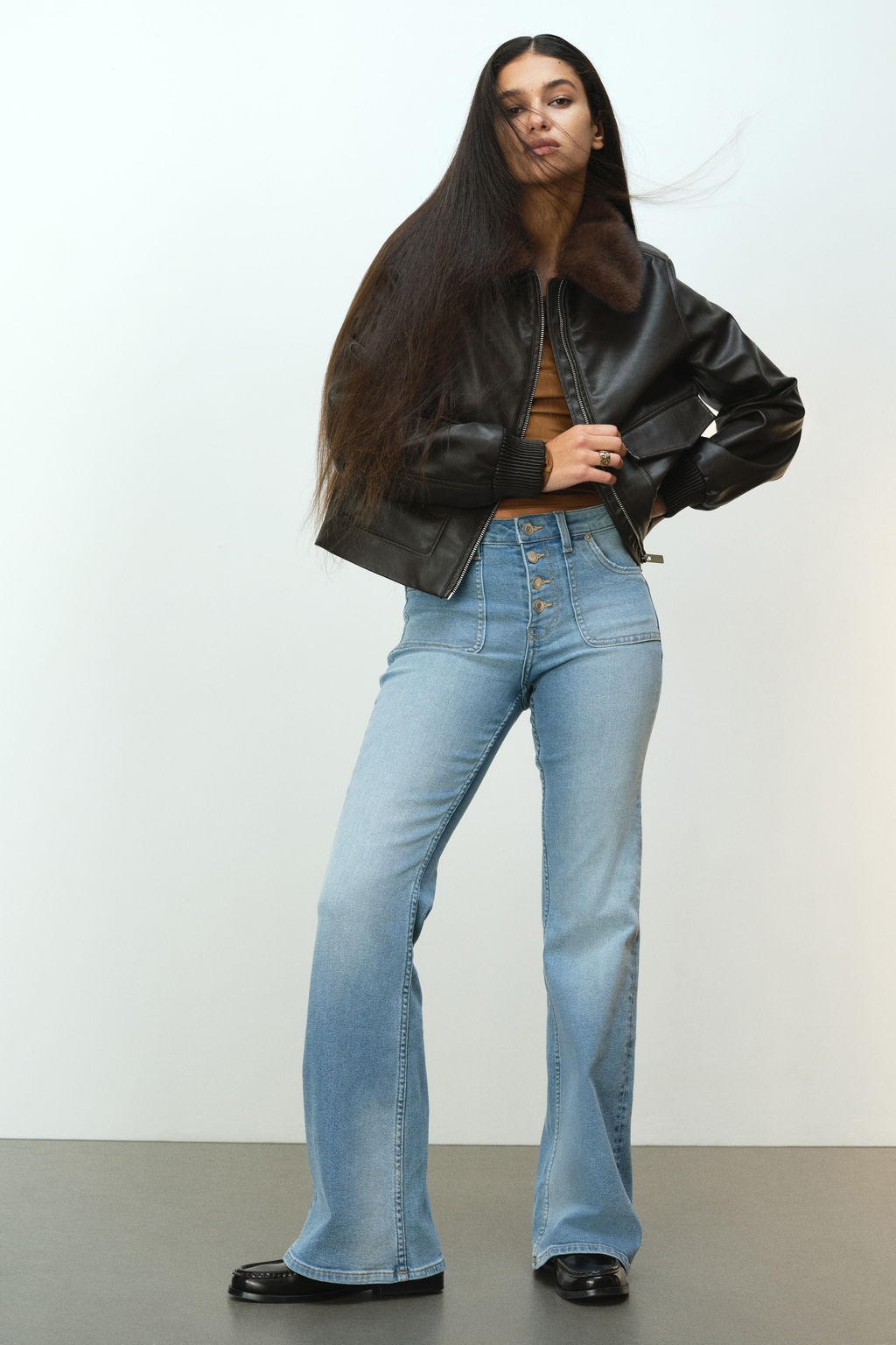 Flared Regular Jeans - H&m фото 3