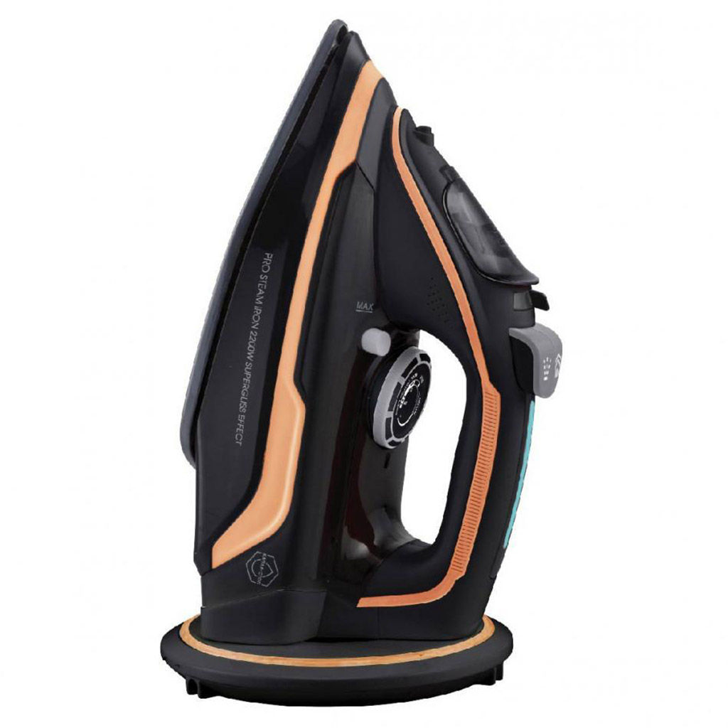 Утюг электрический "Kelli", подошва с керамическим покрытием, беспроводная работа, функция "Паровой удар", функция самоочистки, вертикальная глажка, встроенный пульверизатор, защита от перегрева, термо и паро регулятор, защита шнура от перекручивания