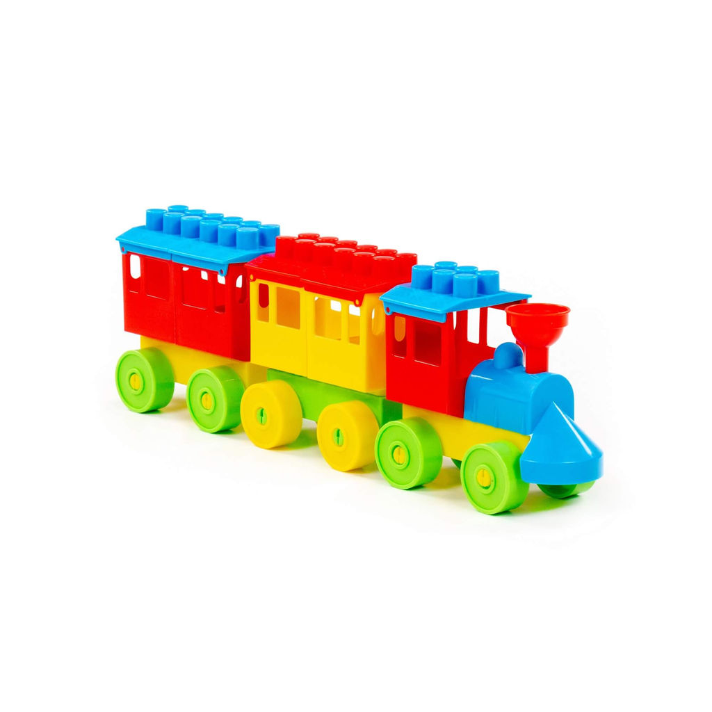 Конструктор - Паровоз с двумя вагонами - Полесье фото 5