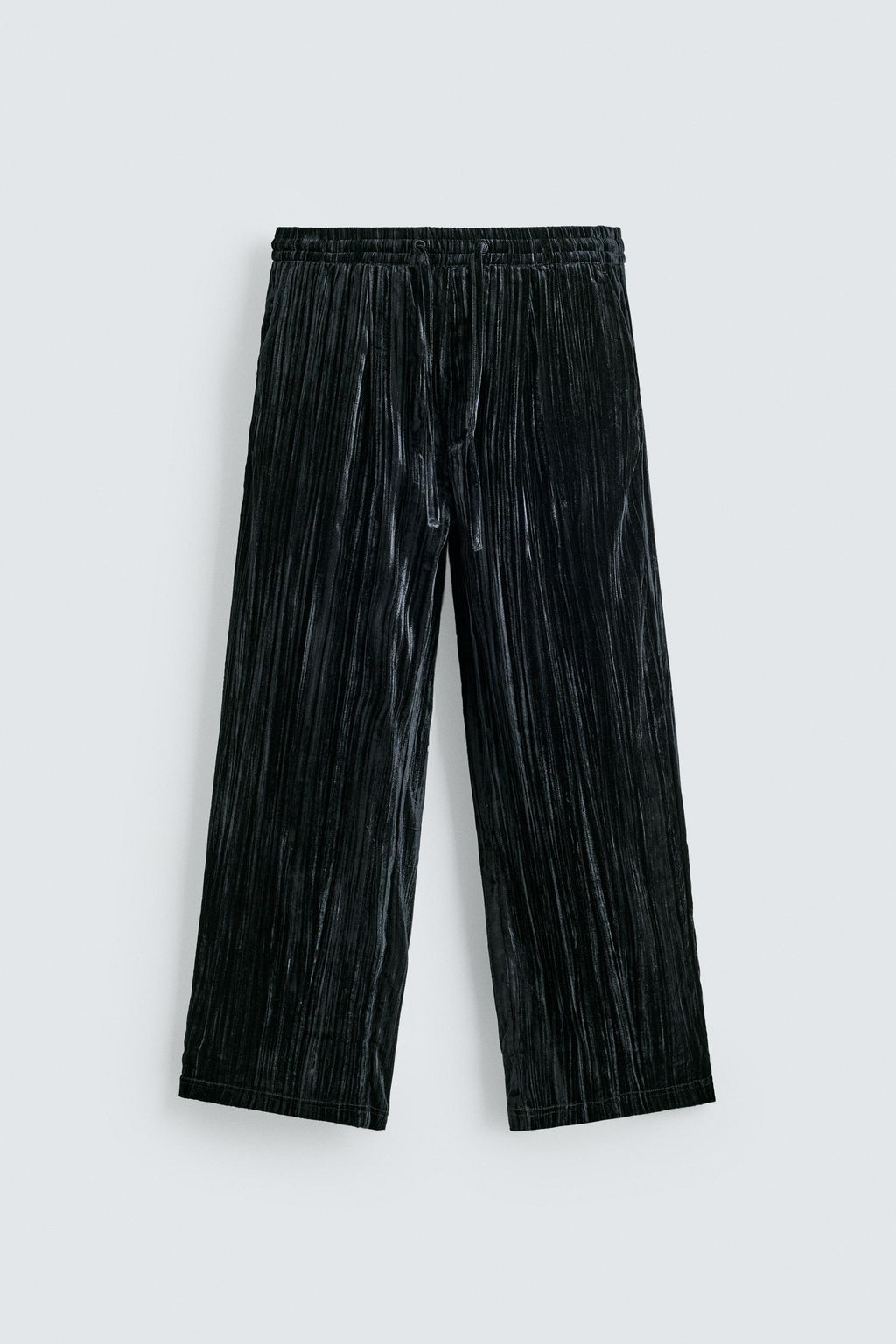 PLEATED VELVET TROUSERS - Zara фото 6