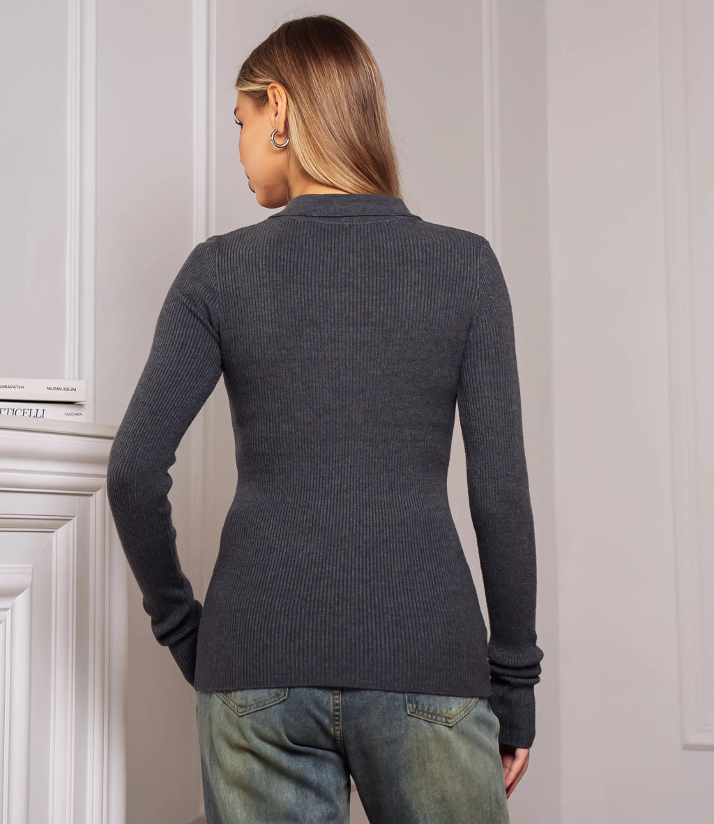 Джемпер #КТ3127, серый