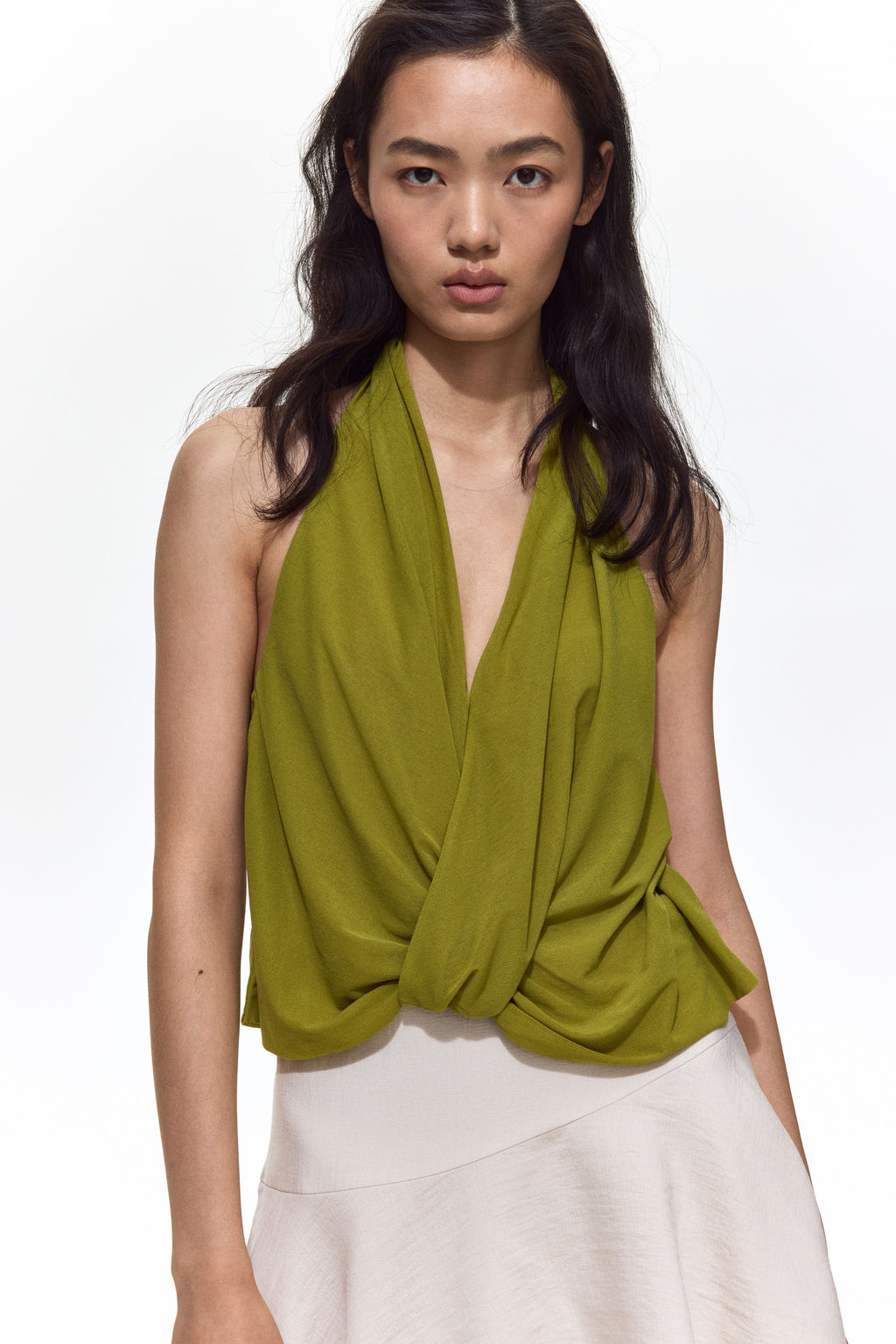 Top halter con detalle girado - H&m фото 5
