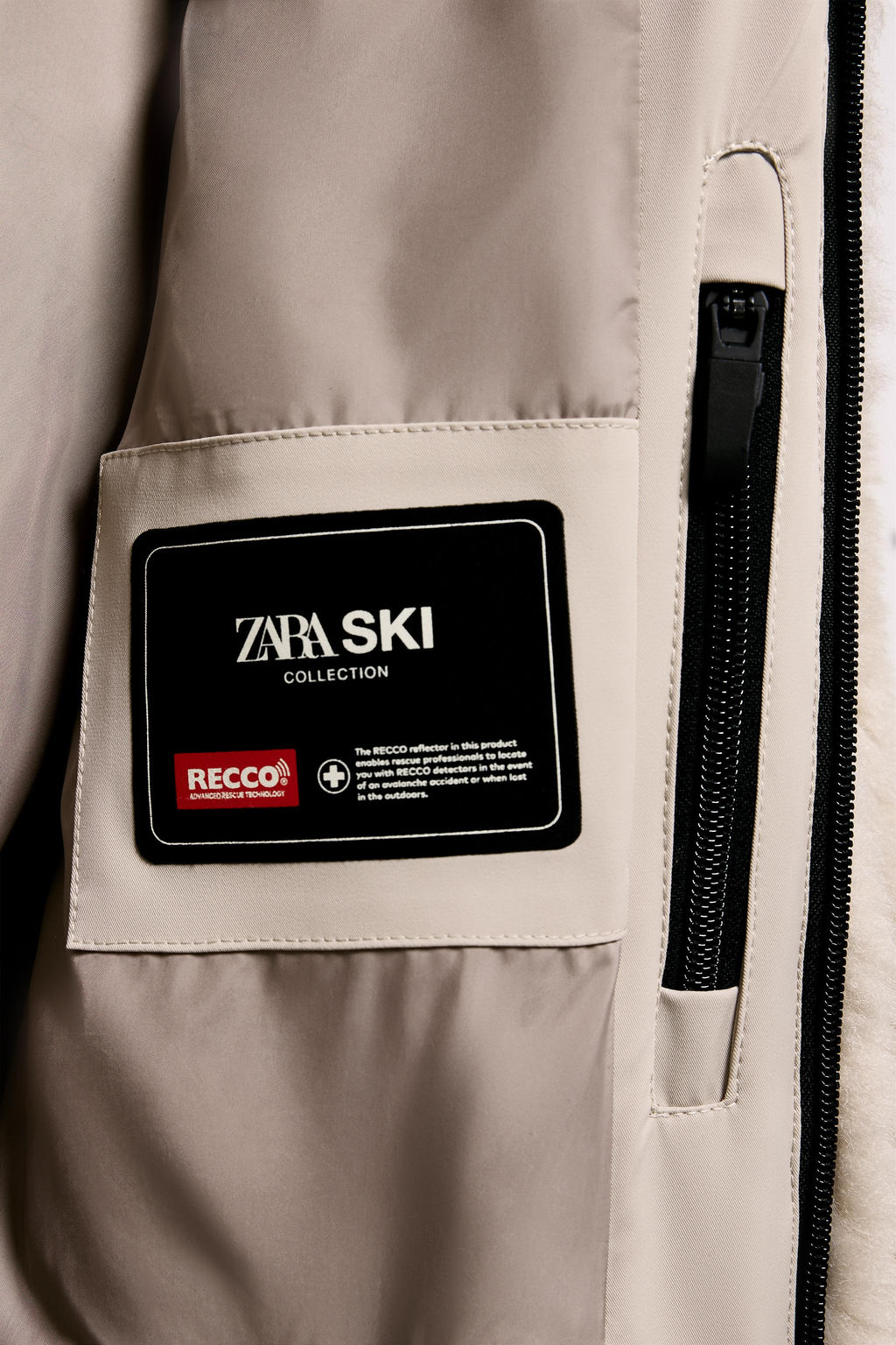 SHORT FAUX FUR HOODED COAT RECCO® TECHNOLOGY SKI COLLECTION - Zara фото 26