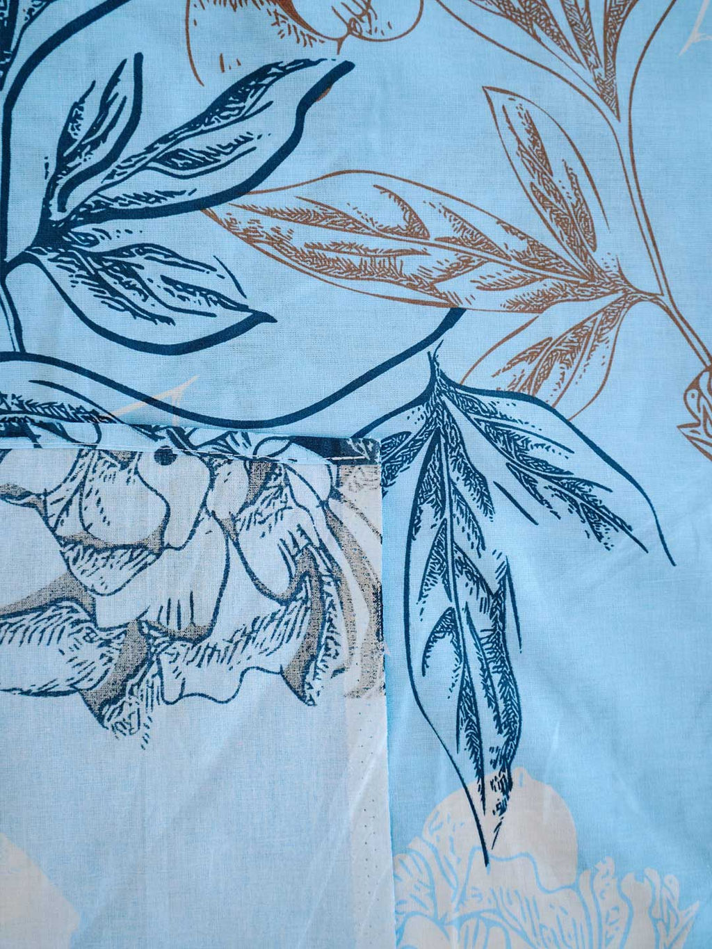 Простыня поплин - Симфония, цвет голубой - Гармония уюта фото 6