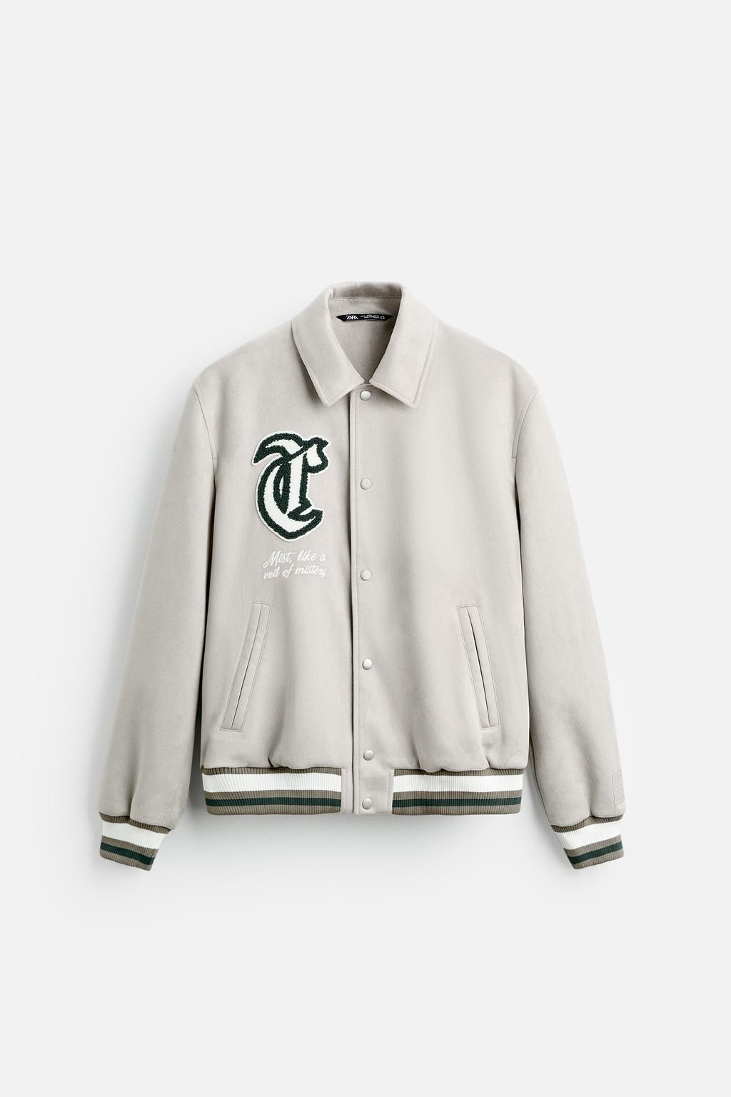 FAUX SUEDE JACKET WITH PATCHES - Zara фото 14