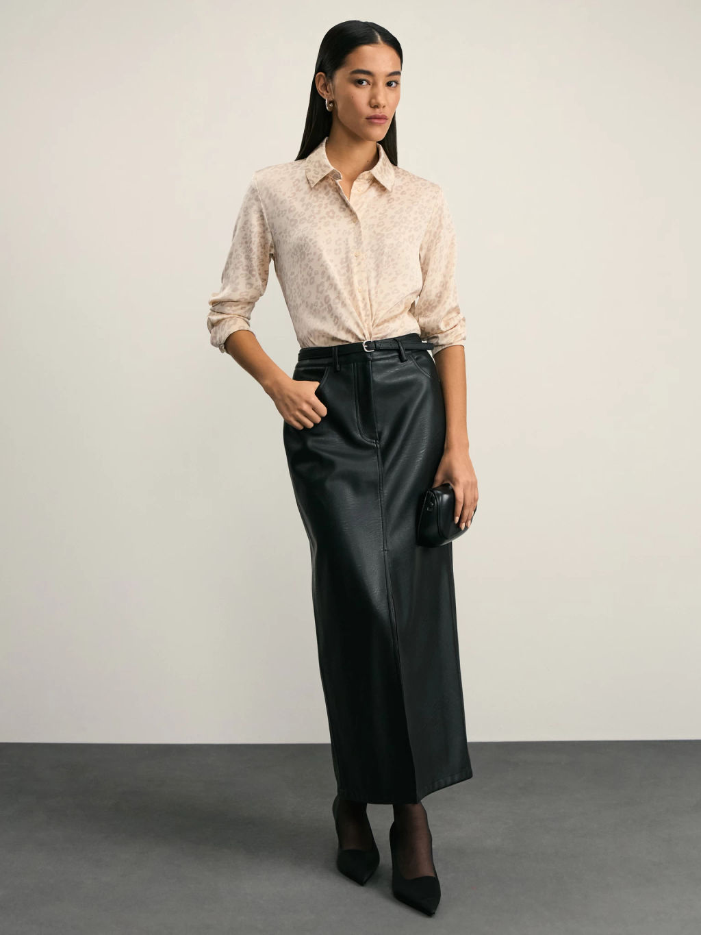 Атласная блузка / Zarina  фото 2