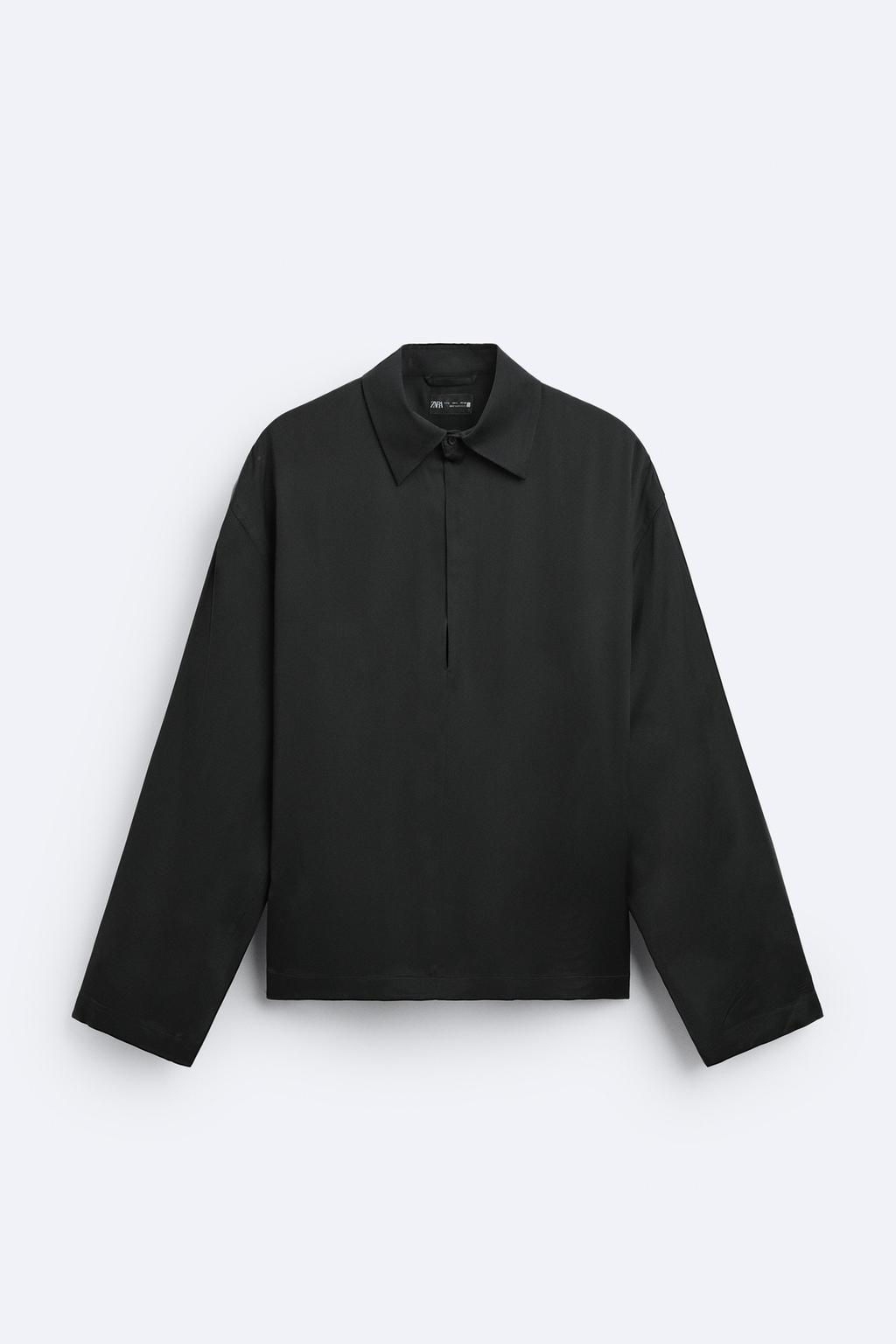 SATIN POLO SHIRT - Zara фото 7