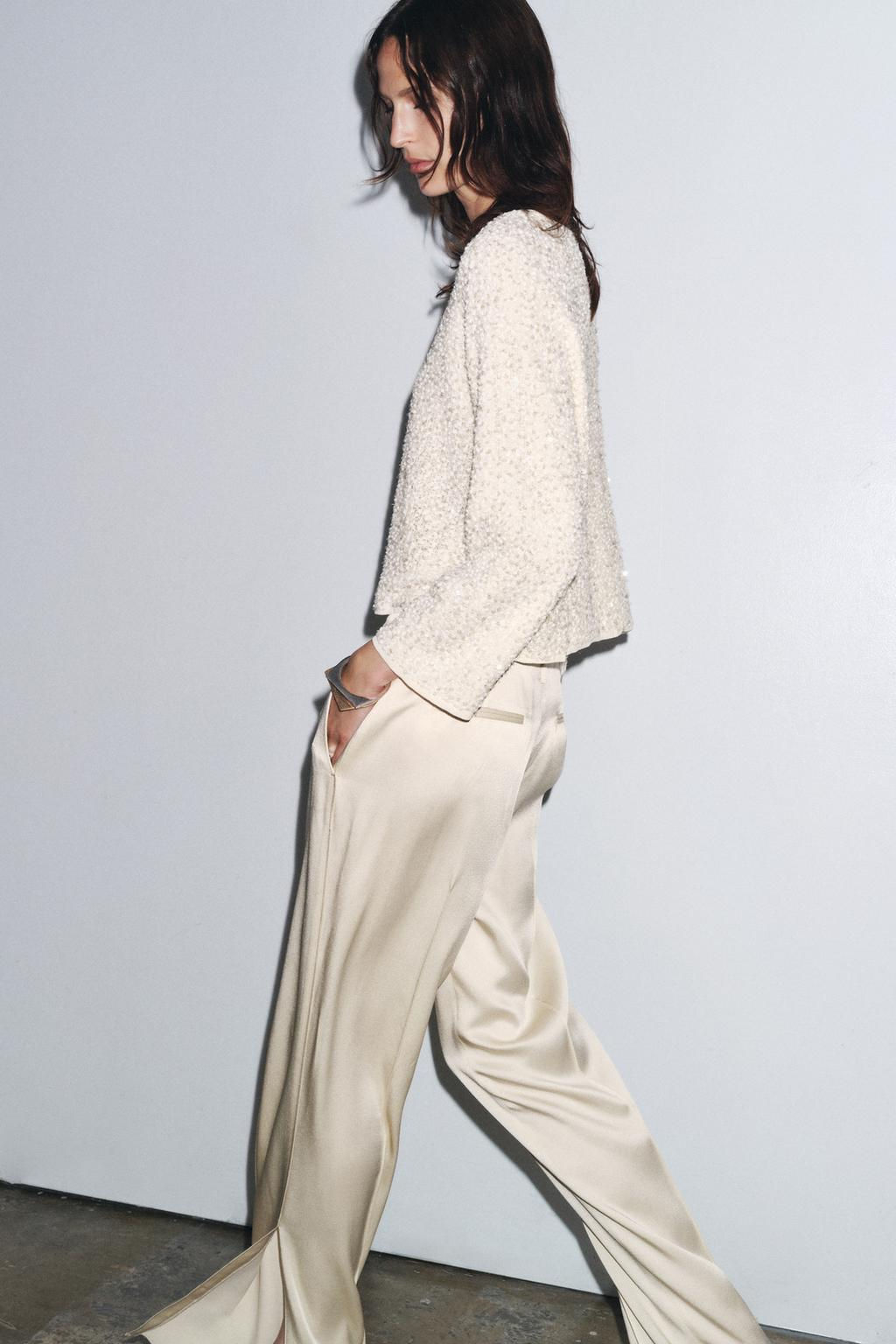 SEQUIN KNIT CARDIGAN - Zara фото 5