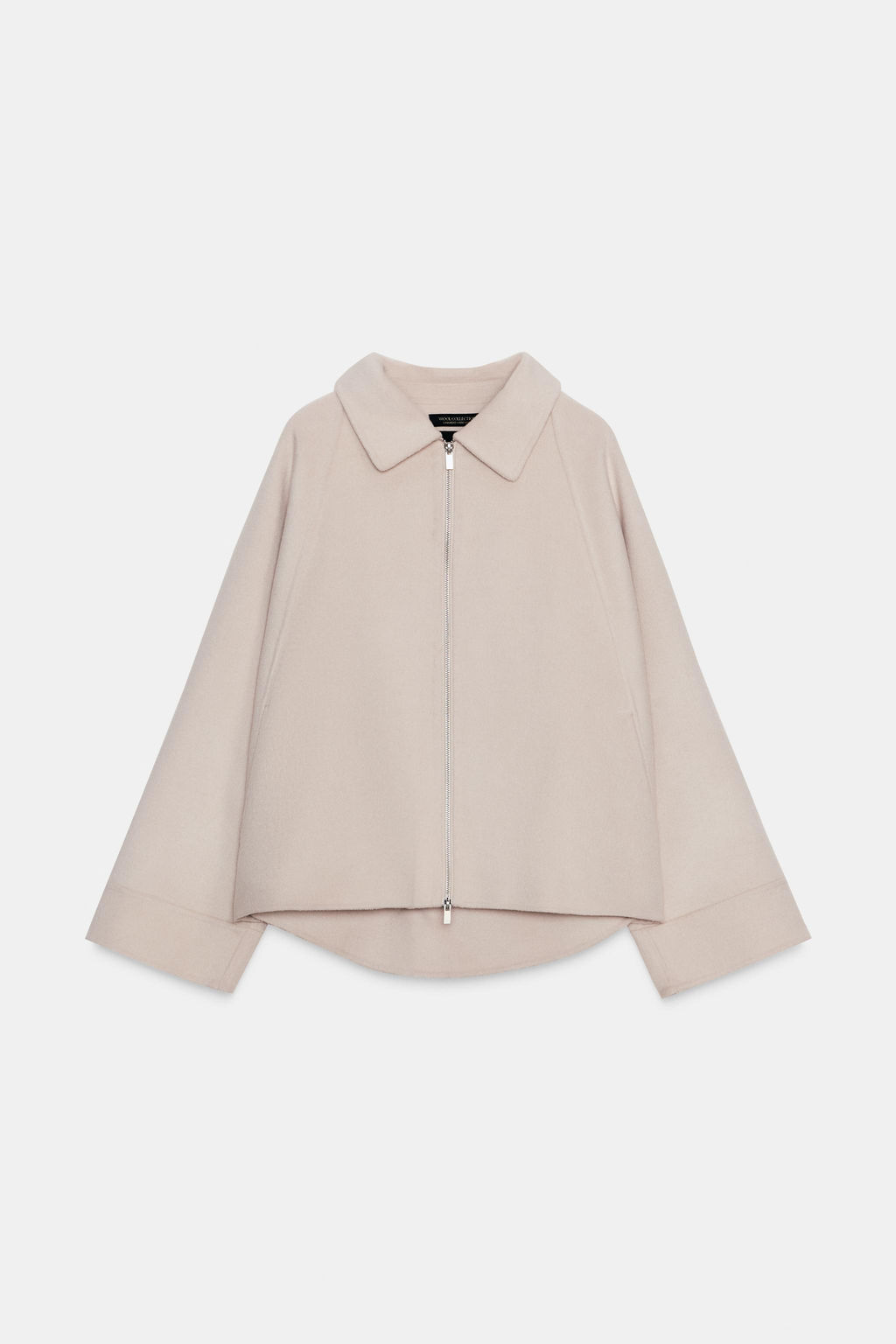 WOOL JACKET WITH ZIP ZW COLLECTION